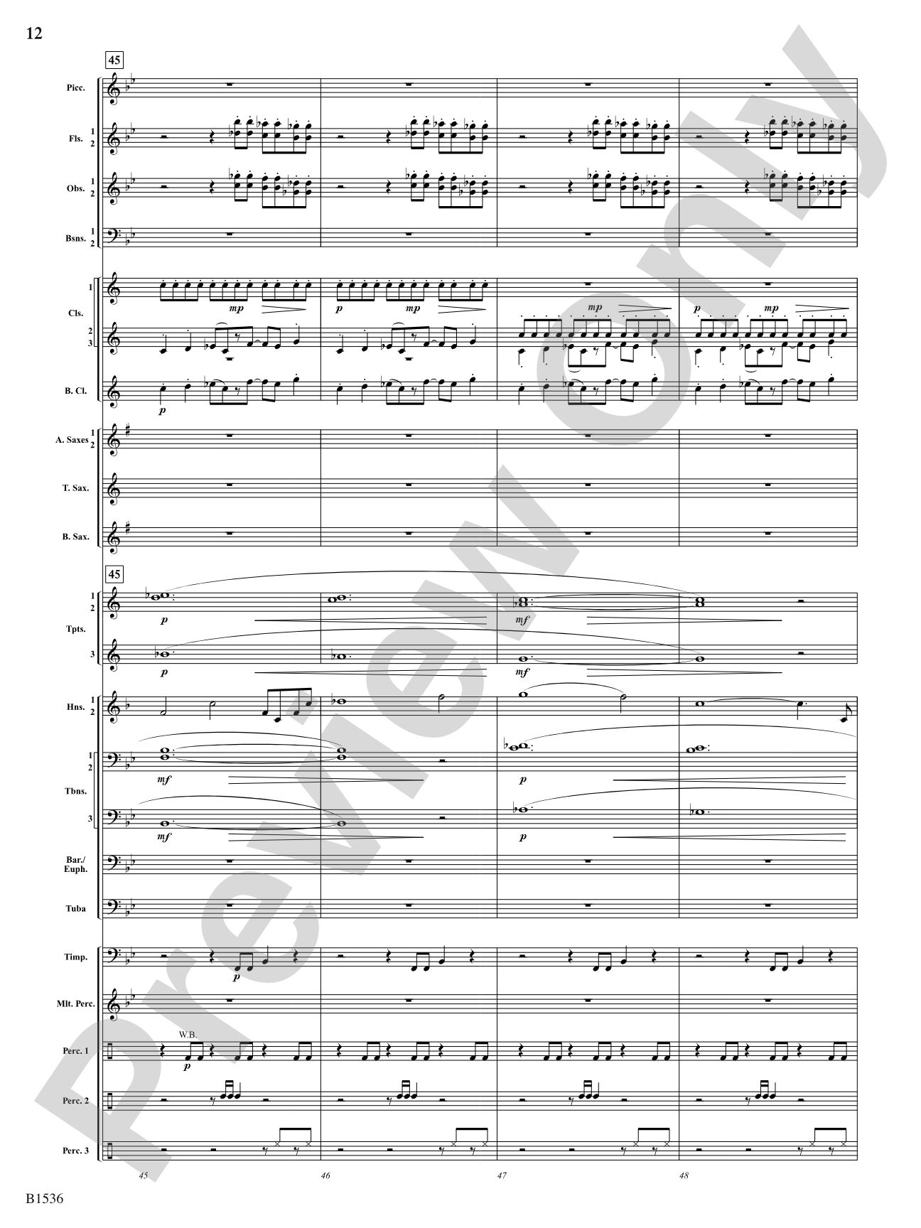 To the Sky: Concert Band Conductor Score & Parts