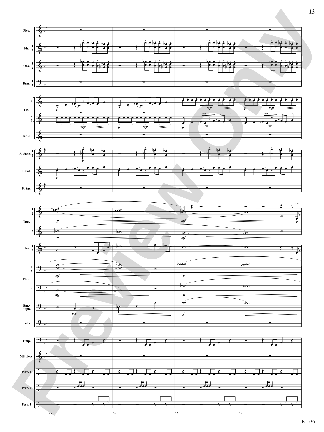 To the Sky: Concert Band Conductor Score & Parts