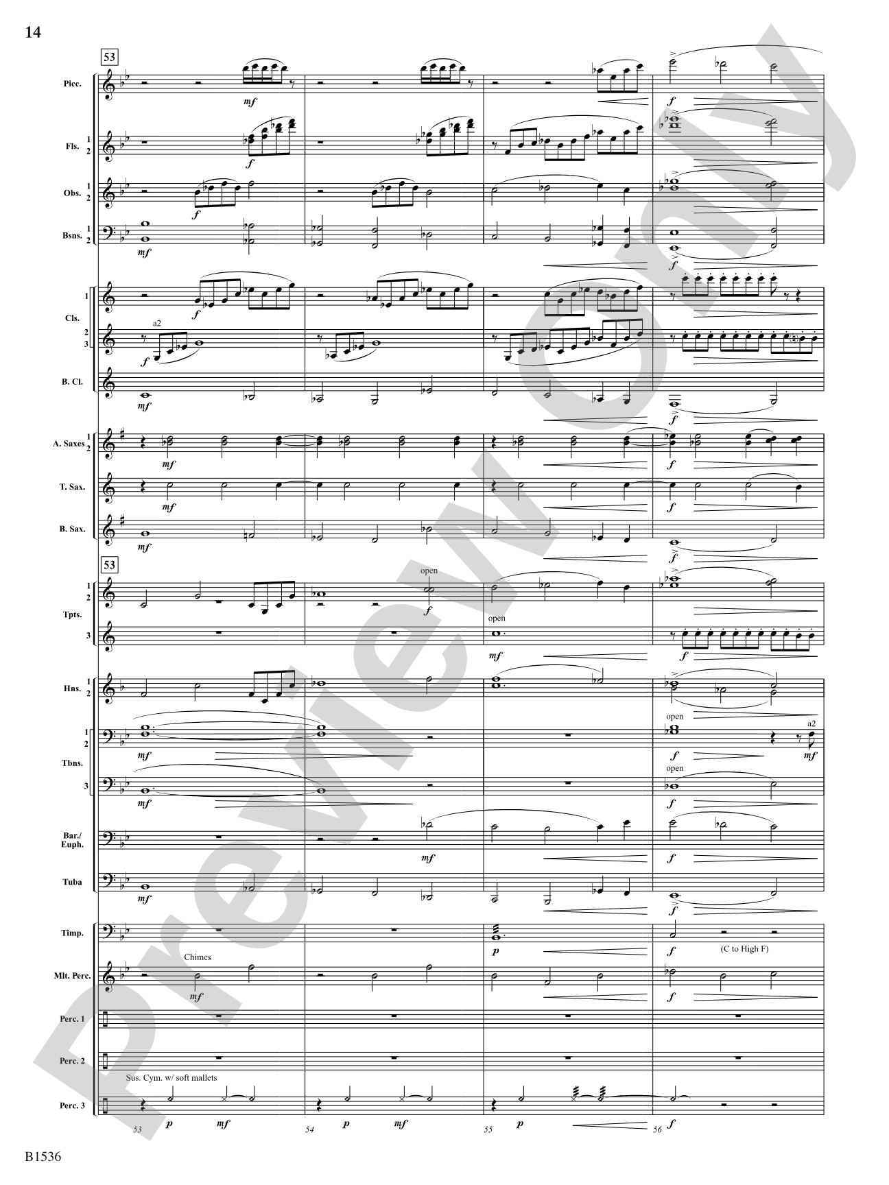 To the Sky: Concert Band Conductor Score & Parts