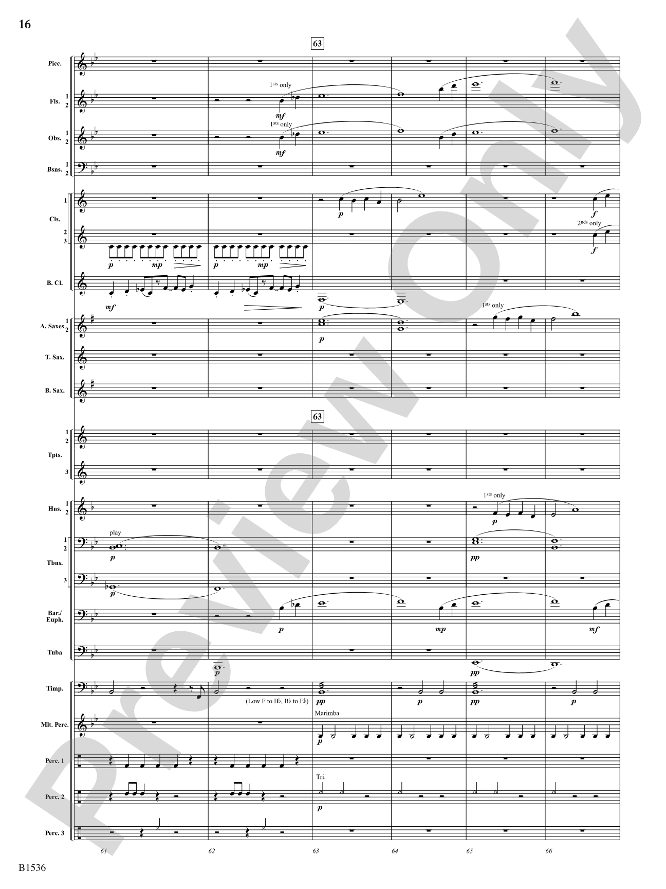 To the Sky: Concert Band Conductor Score & Parts