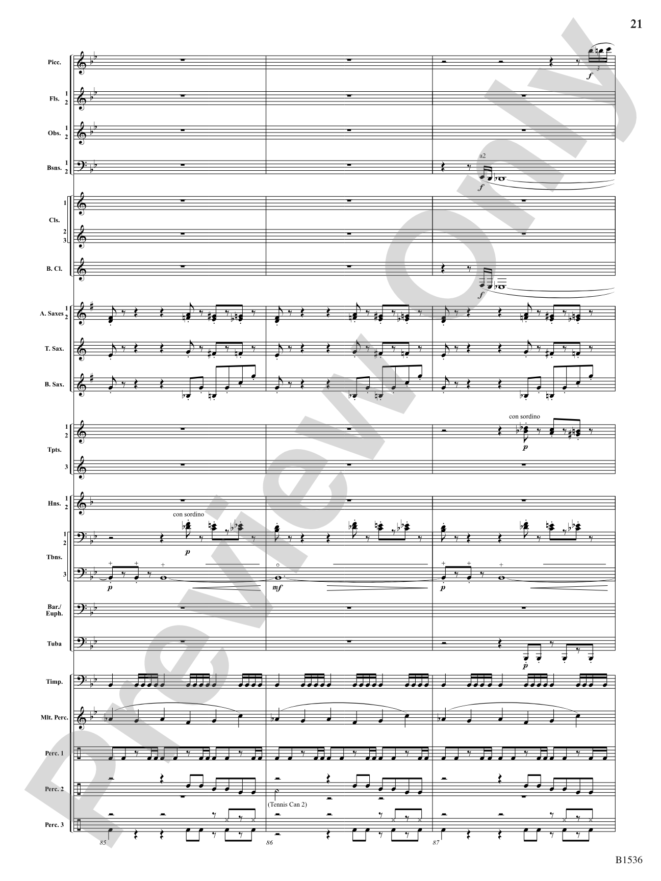 To the Sky: Concert Band Conductor Score & Parts