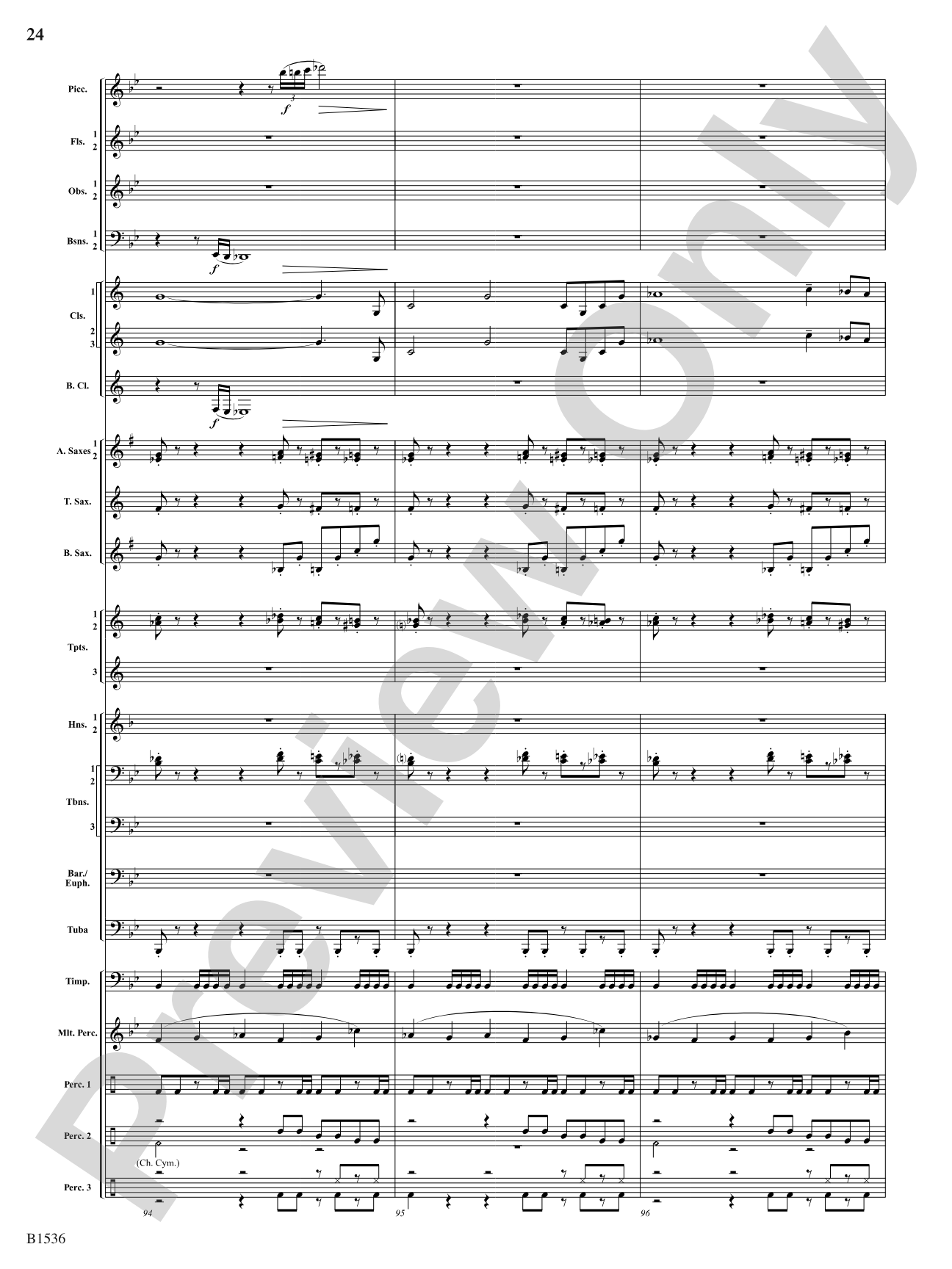 To the Sky: Concert Band Conductor Score & Parts