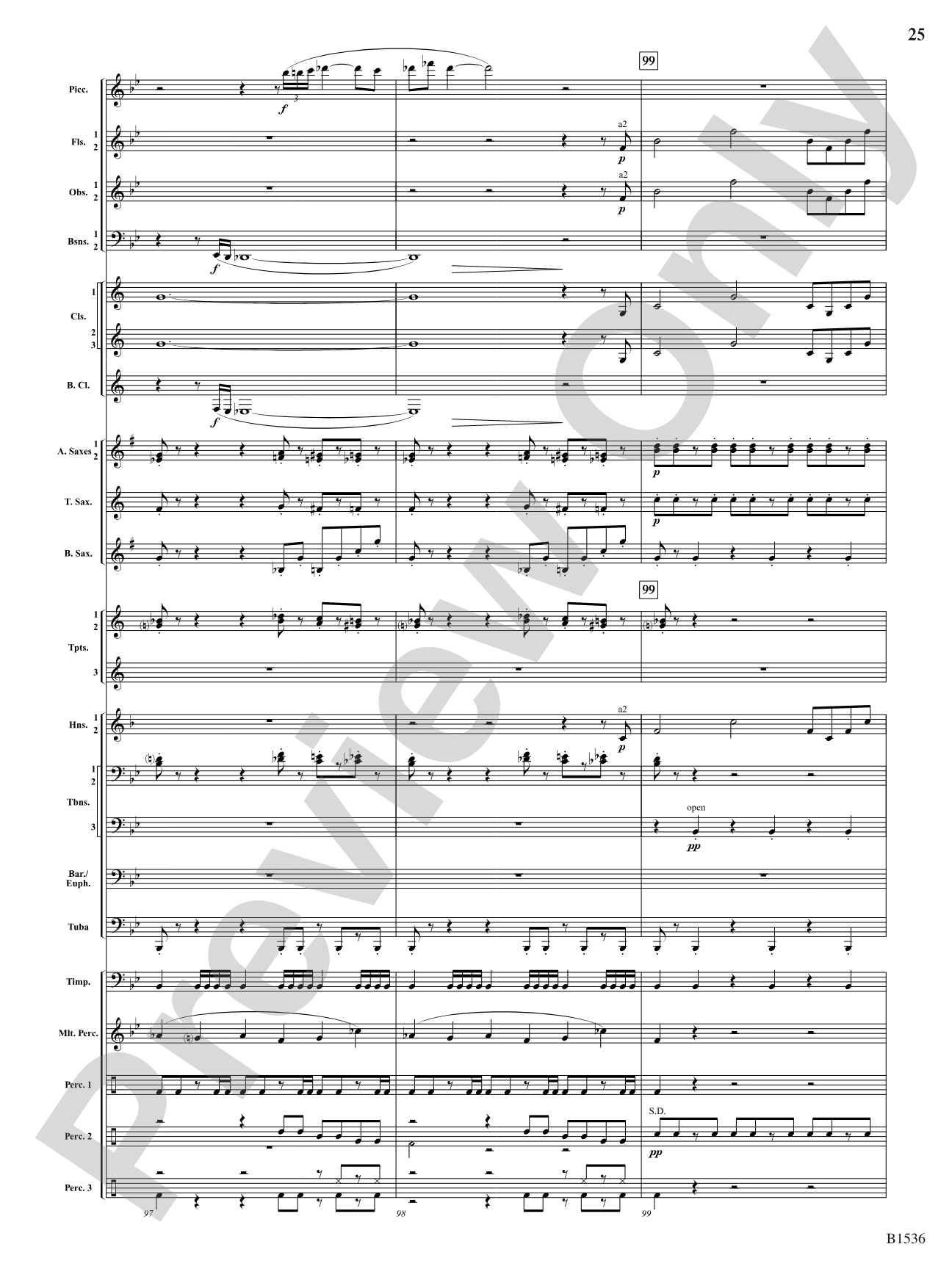 To the Sky: Concert Band Conductor Score & Parts