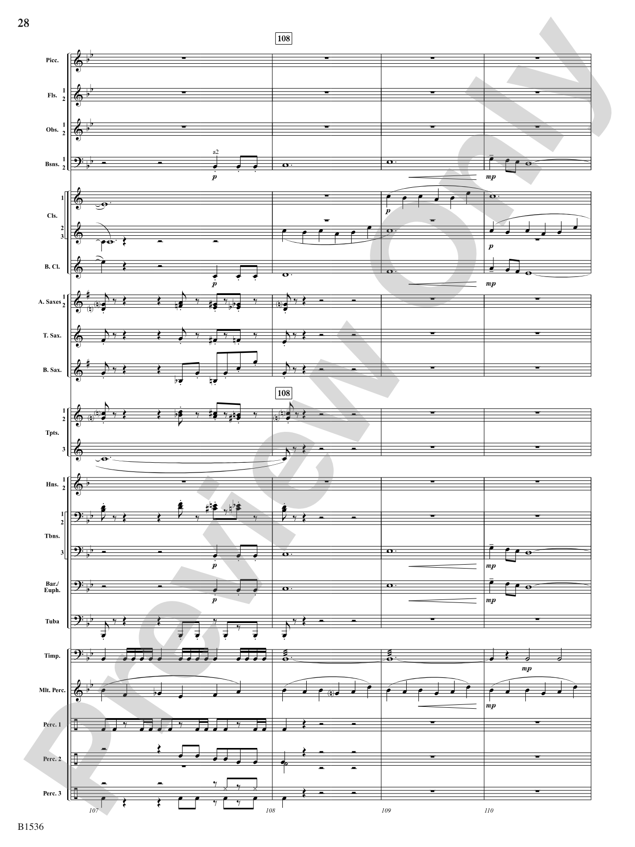 To the Sky: Concert Band Conductor Score & Parts