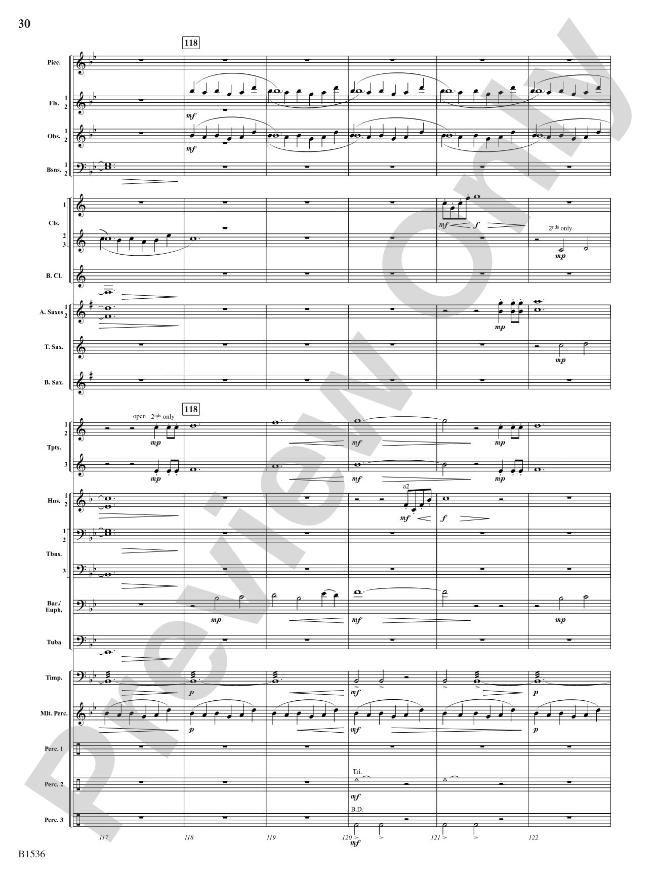 To the Sky: Concert Band Conductor Score & Parts