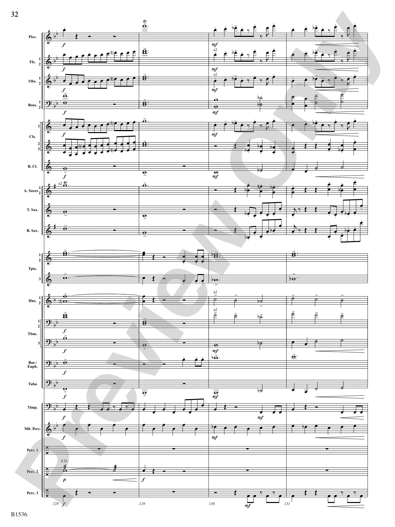 To the Sky: Concert Band Conductor Score & Parts