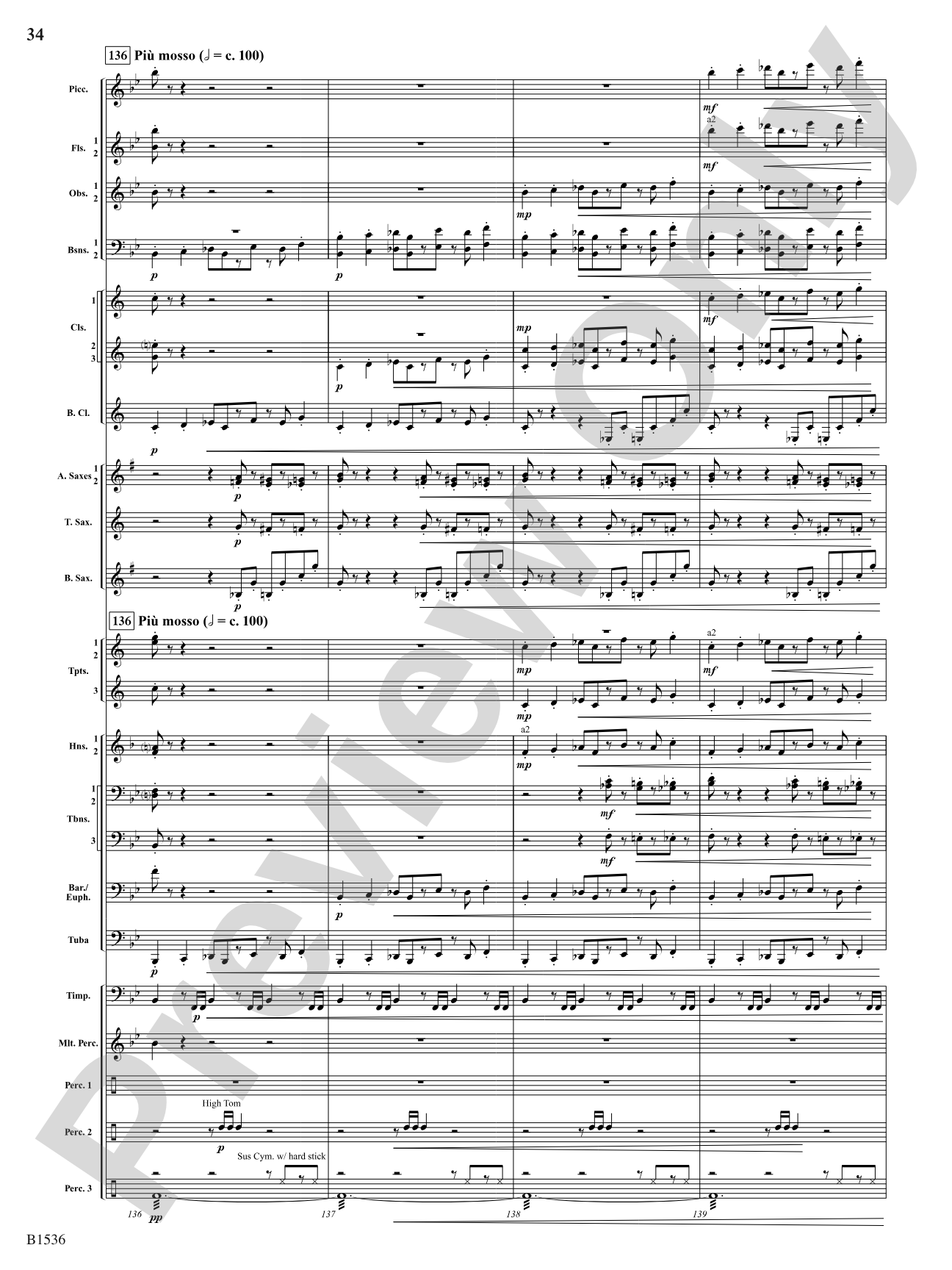 To the Sky: Concert Band Conductor Score & Parts