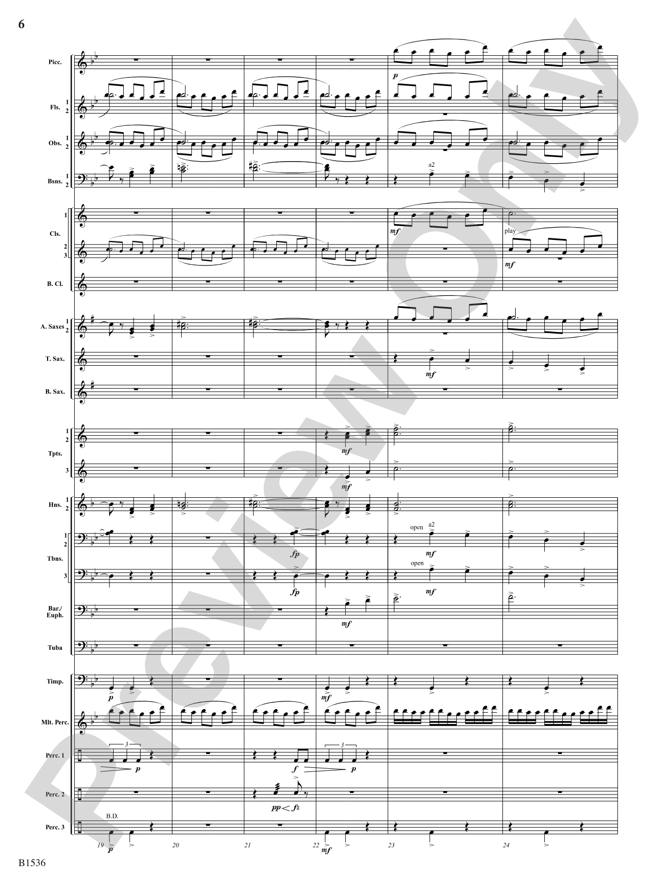 To the Sky: Concert Band Conductor Score & Parts