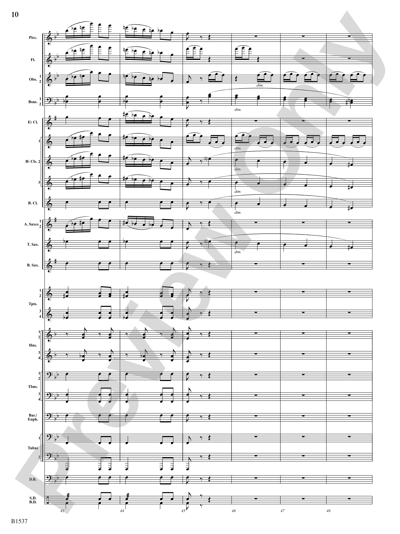 Galop: Concert Band Conductor Score & Parts