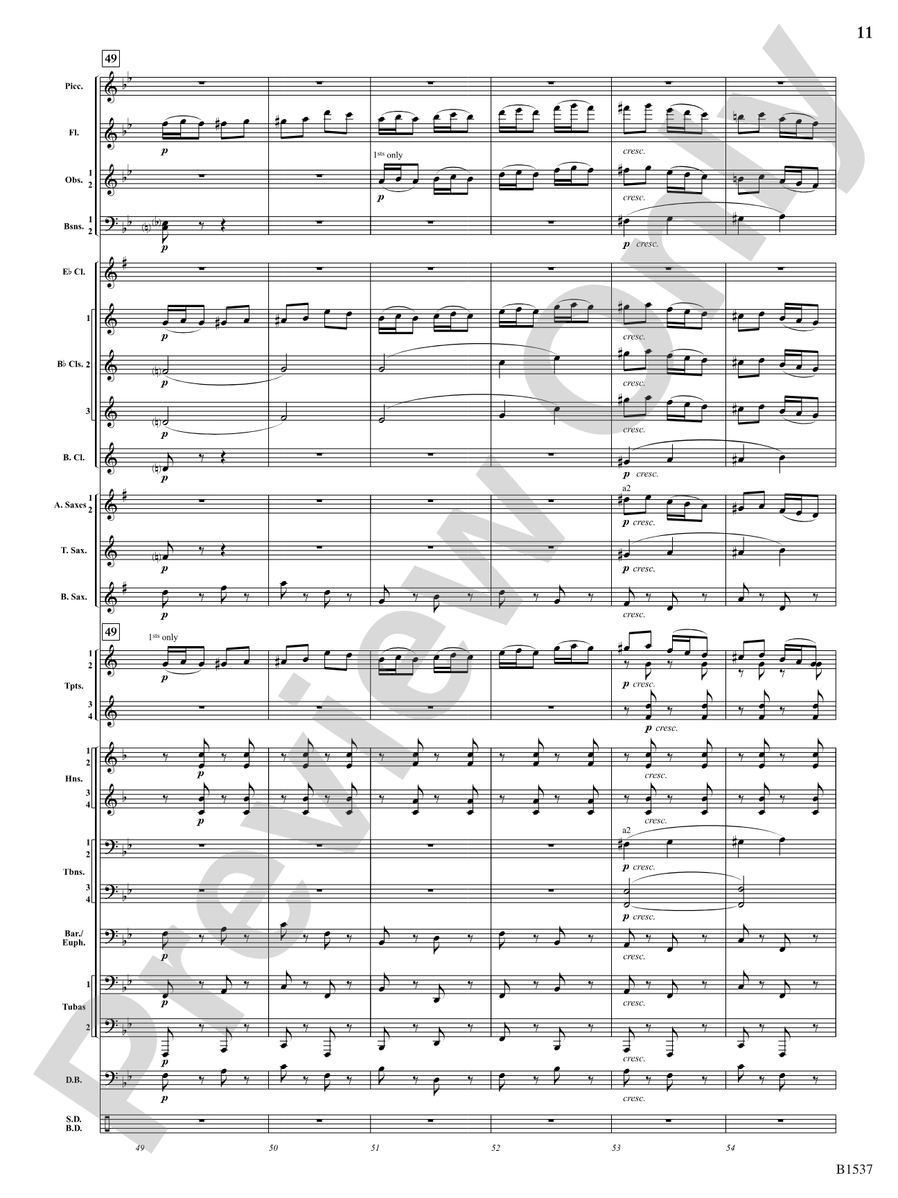 Galop: Concert Band Conductor Score & Parts