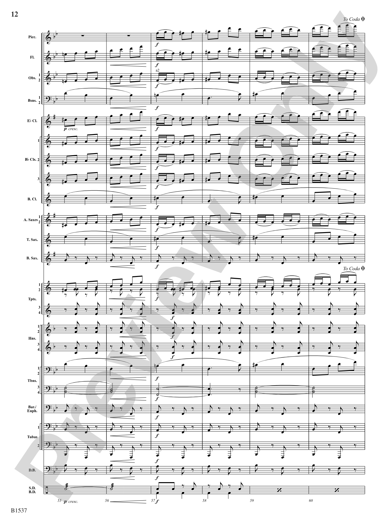 Galop: Concert Band Conductor Score & Parts