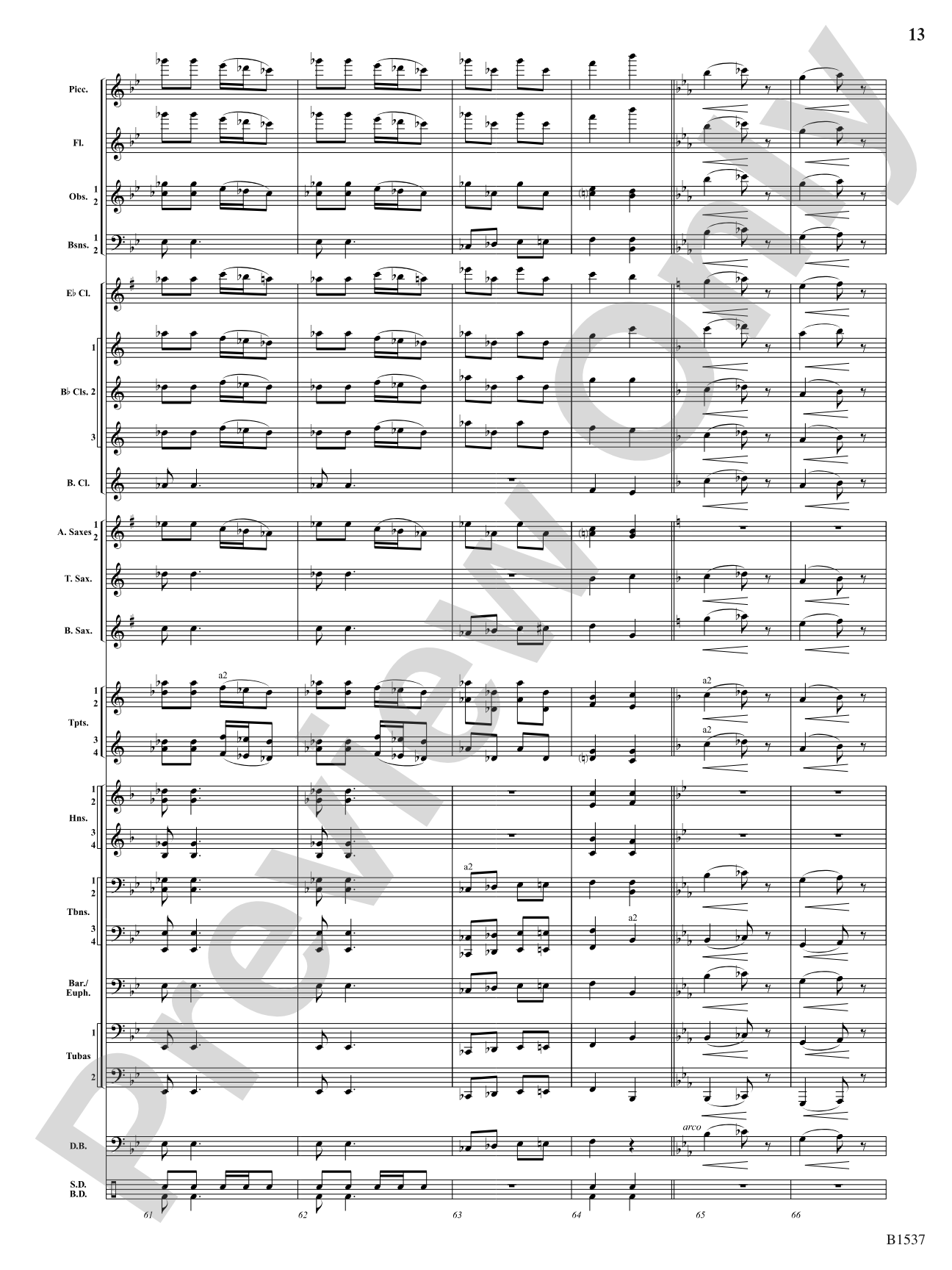 Galop: Concert Band Conductor Score & Parts