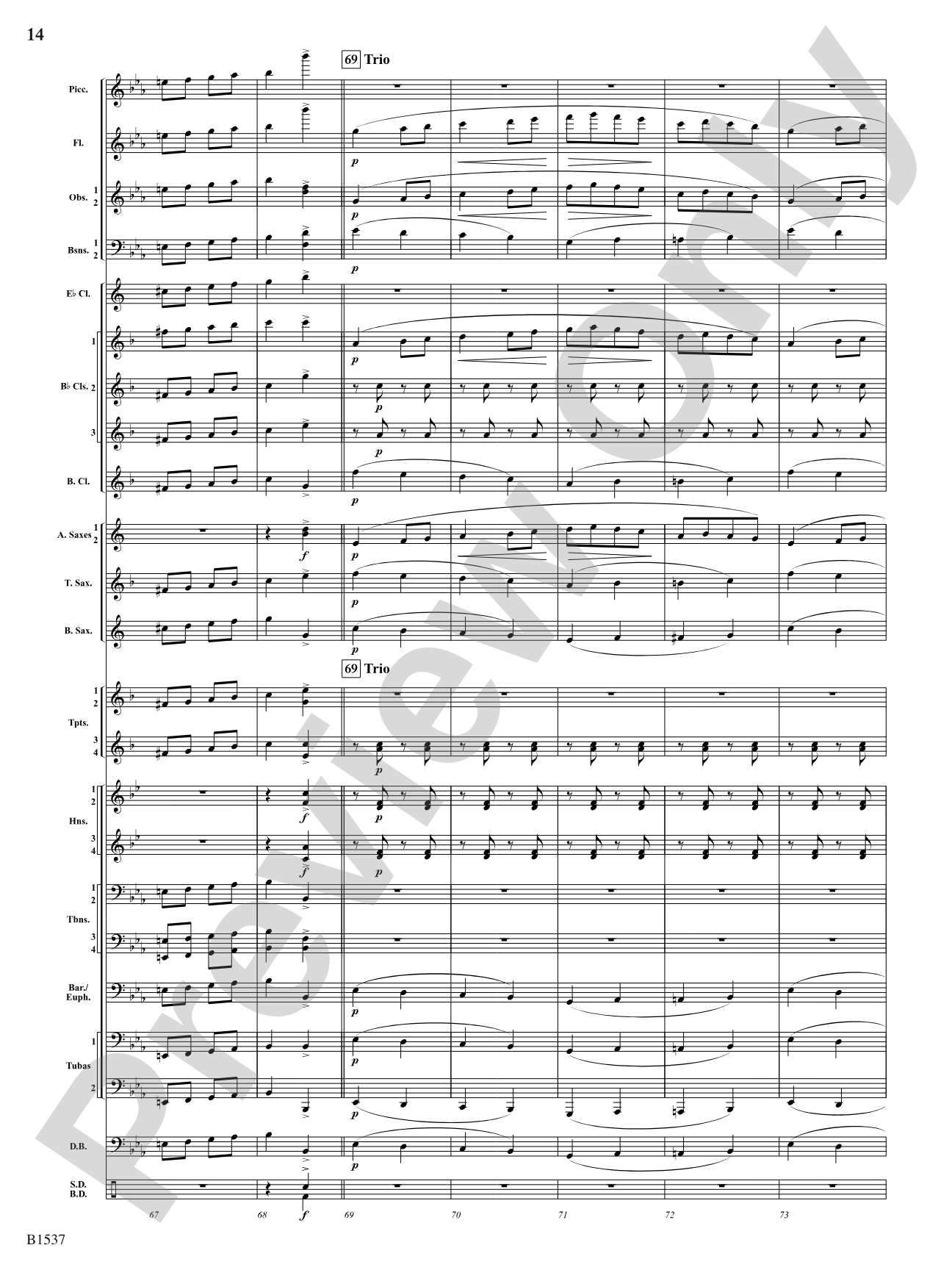Galop: Concert Band Conductor Score & Parts
