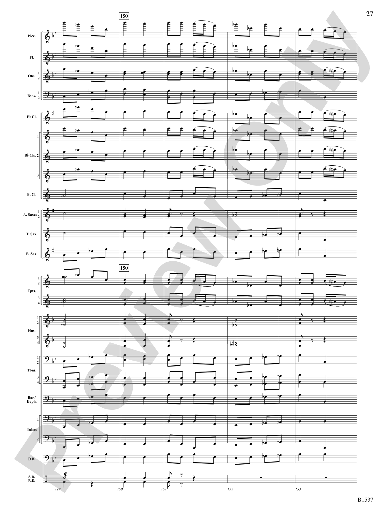Galop: Concert Band Conductor Score & Parts