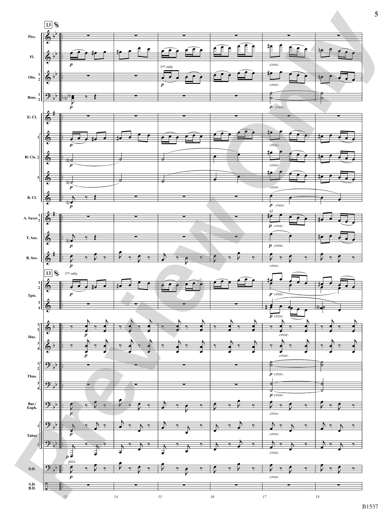 Galop: Concert Band Conductor Score & Parts
