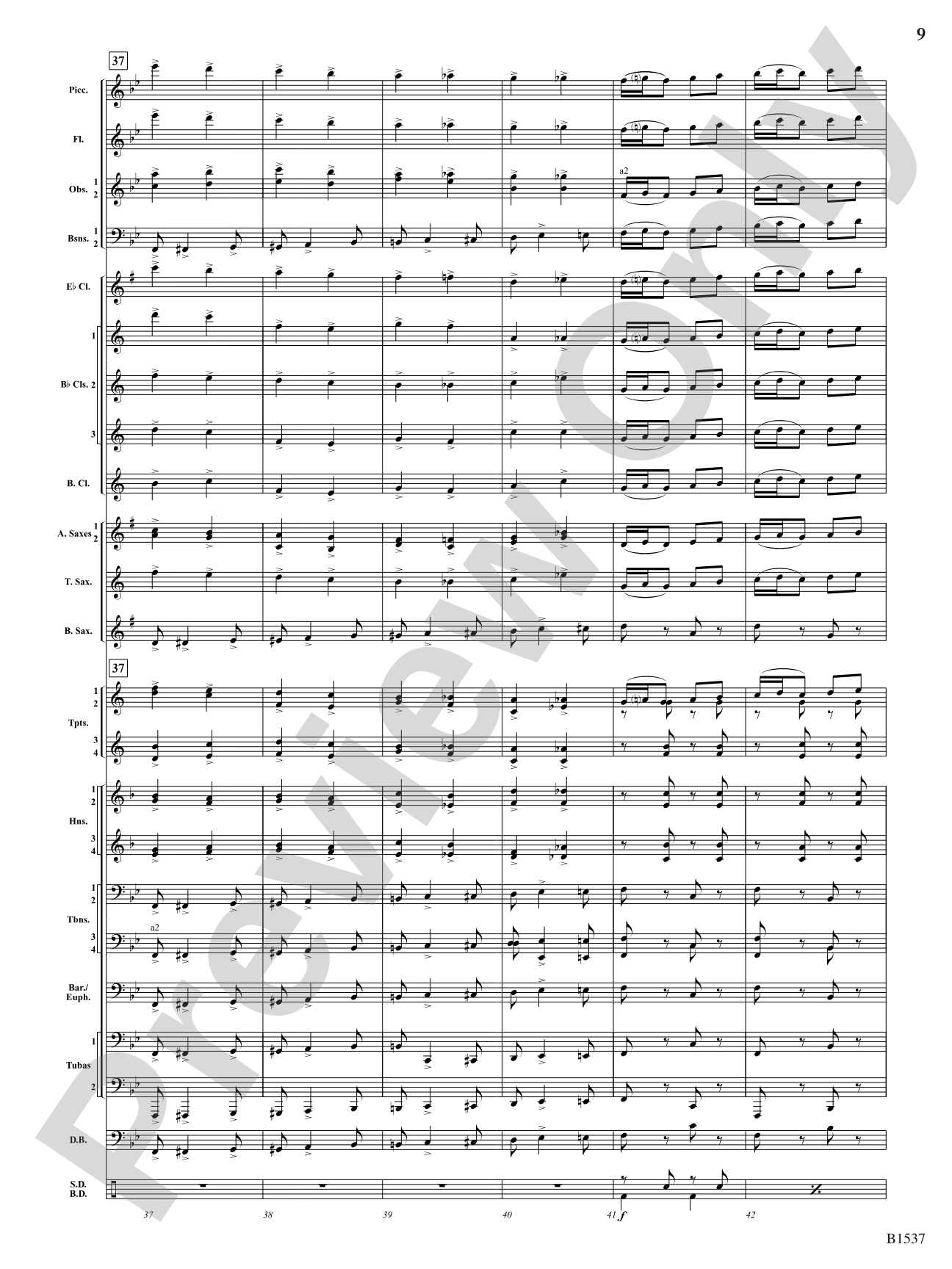 Galop: Concert Band Conductor Score & Parts