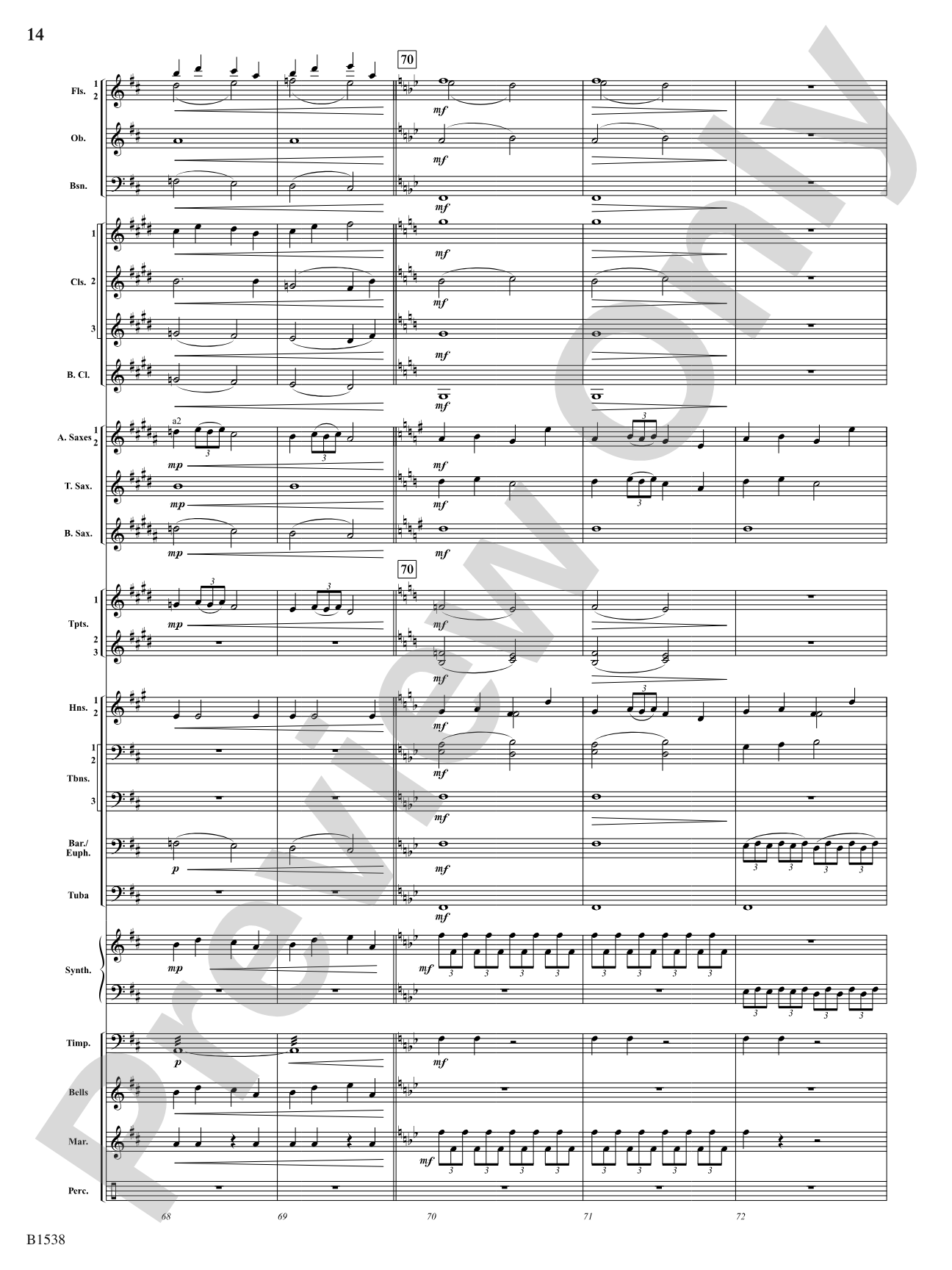 Reverie: Concert Band Conductor Score & Parts