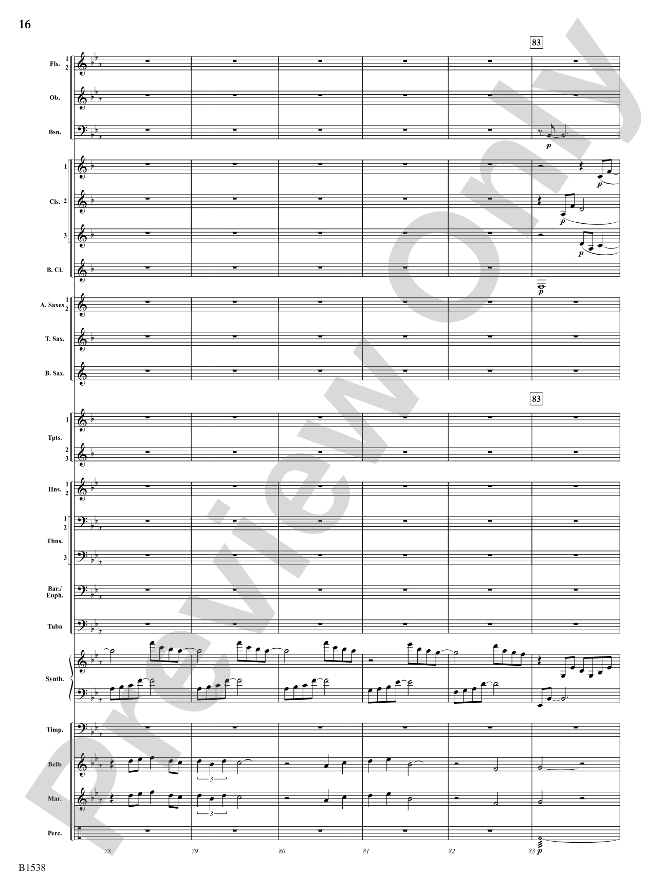 Reverie: Concert Band Conductor Score & Parts