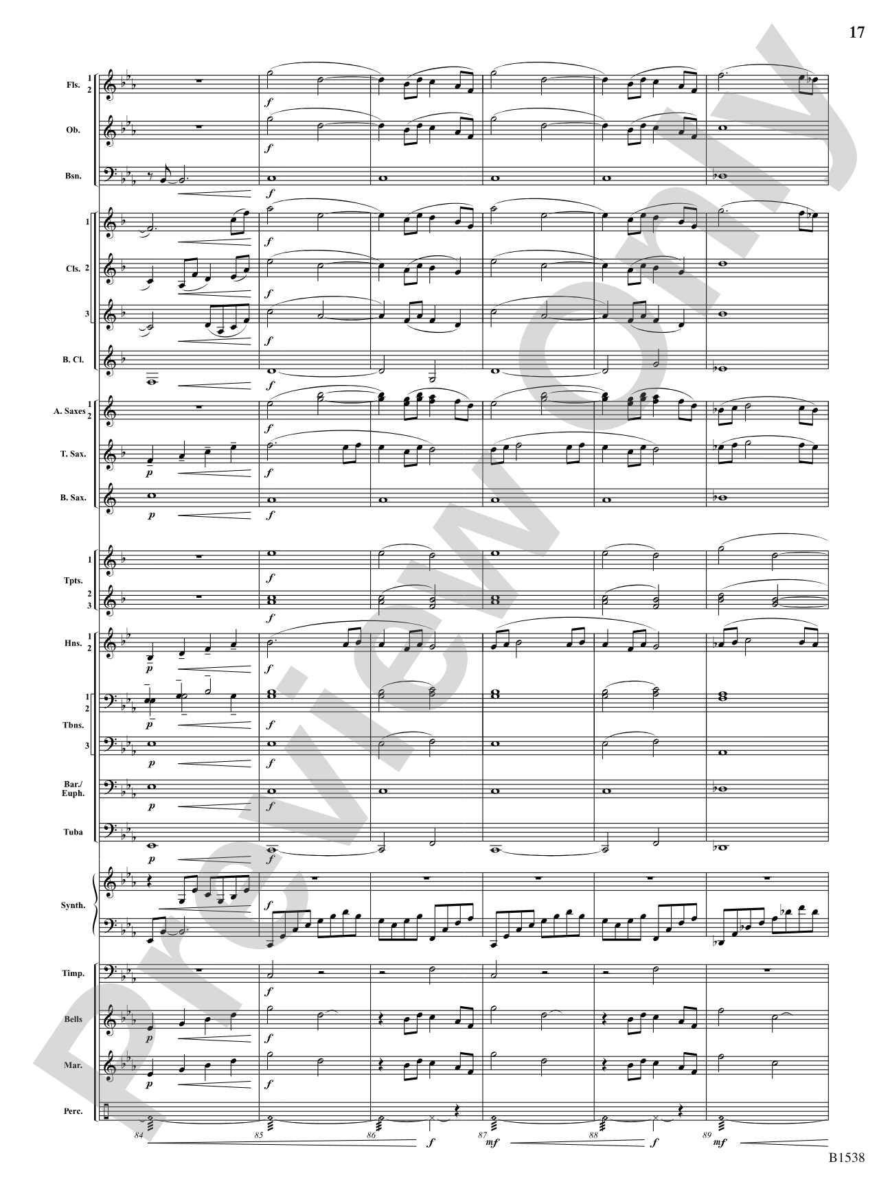 Reverie: Concert Band Conductor Score & Parts