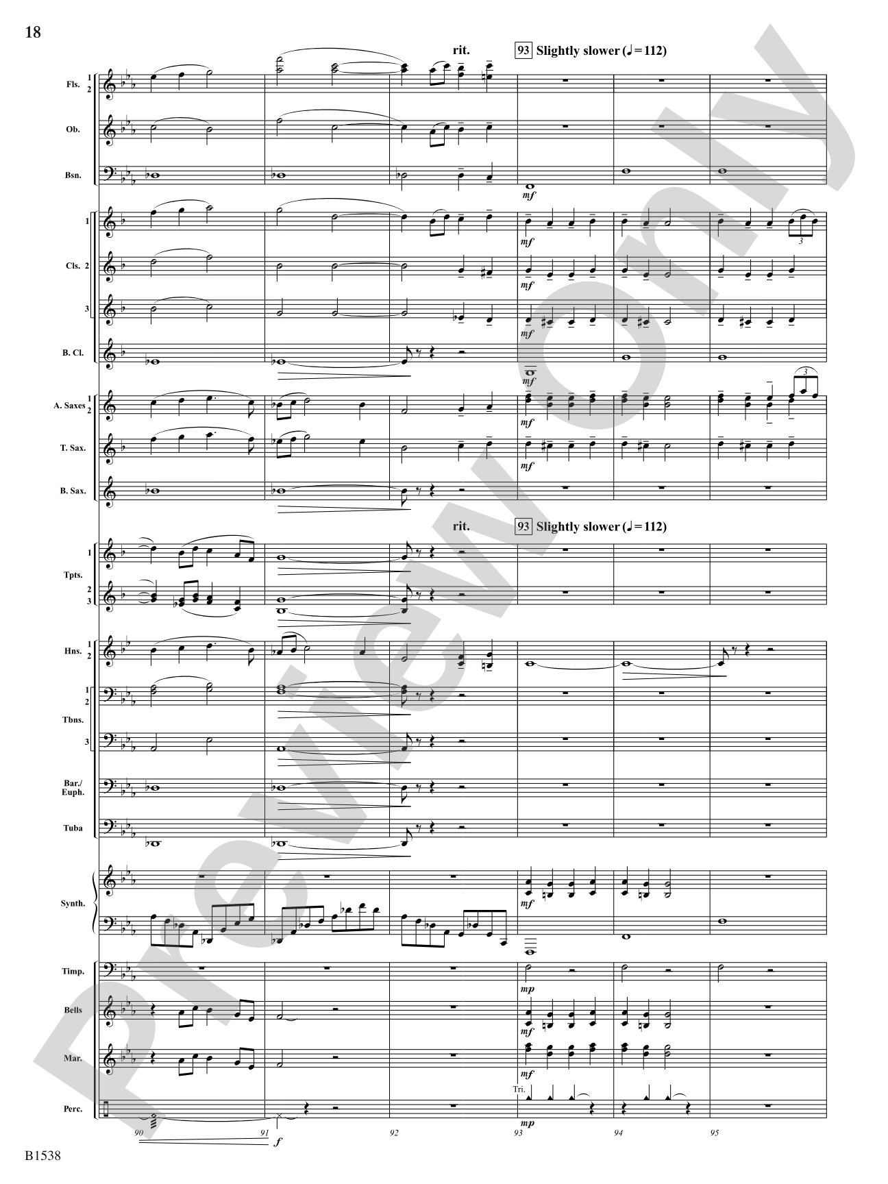 Reverie: Concert Band Conductor Score & Parts