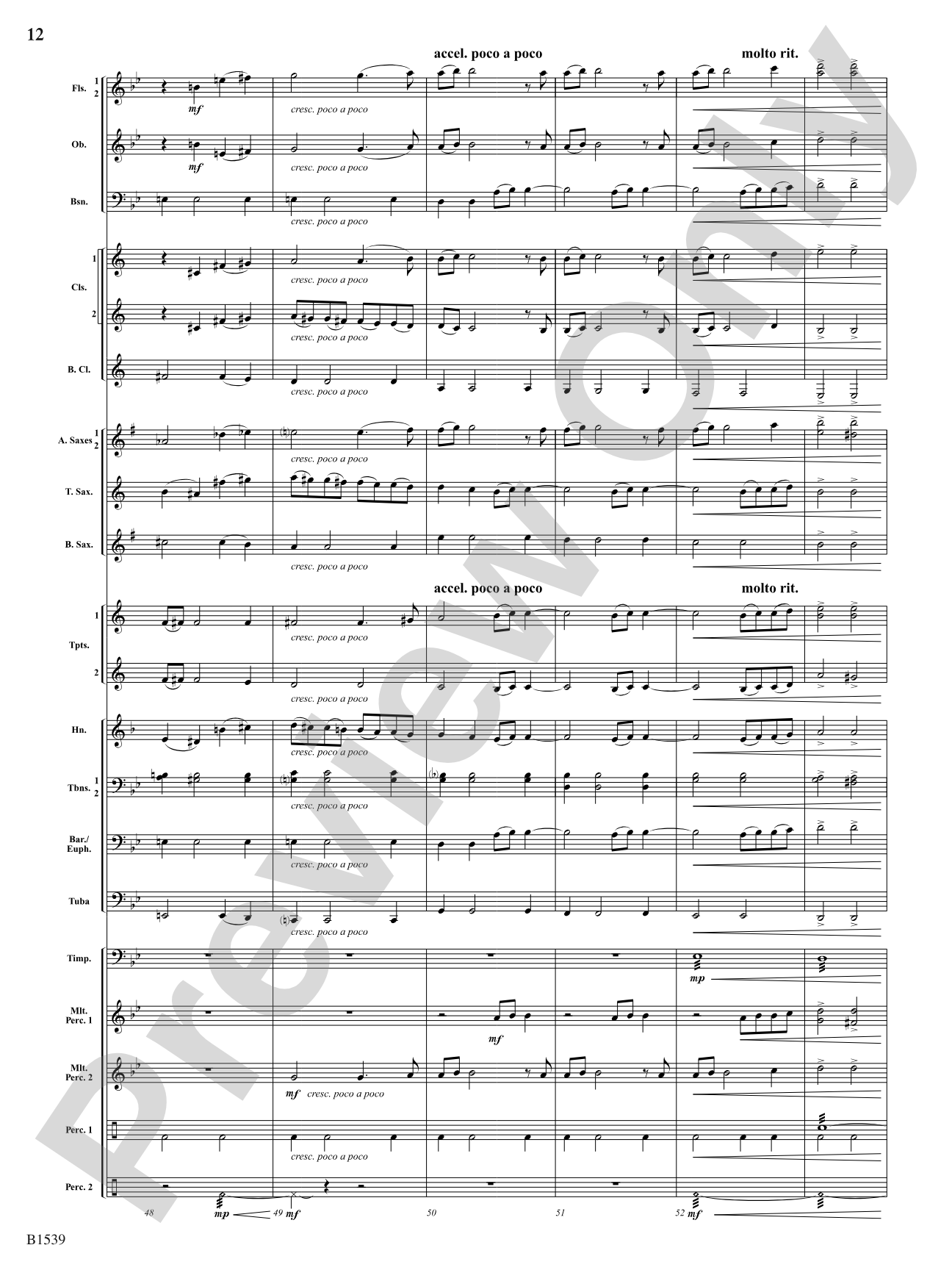 A House Divided: Concert Band Conductor Score & Parts