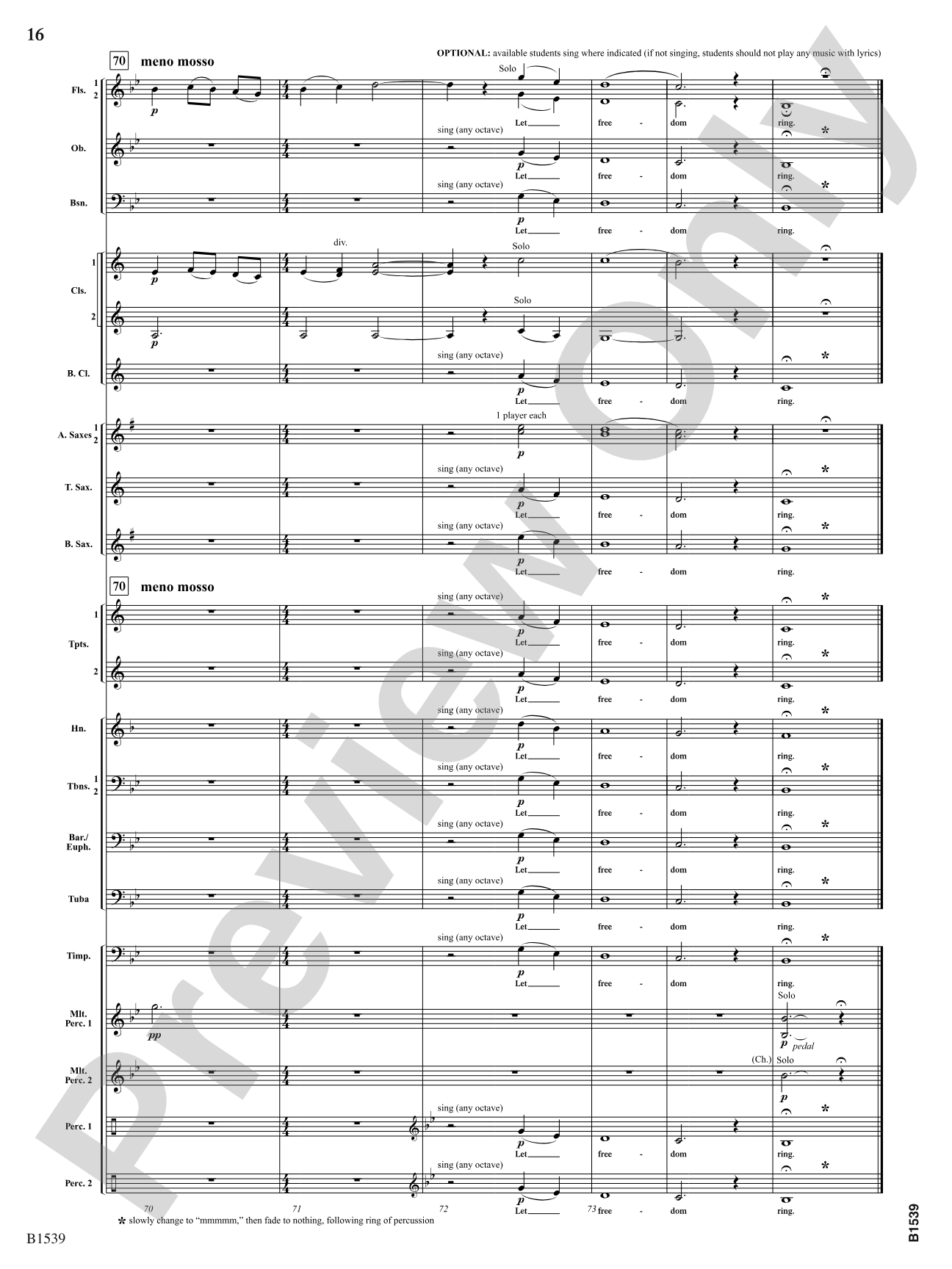 A House Divided: Concert Band Conductor Score & Parts