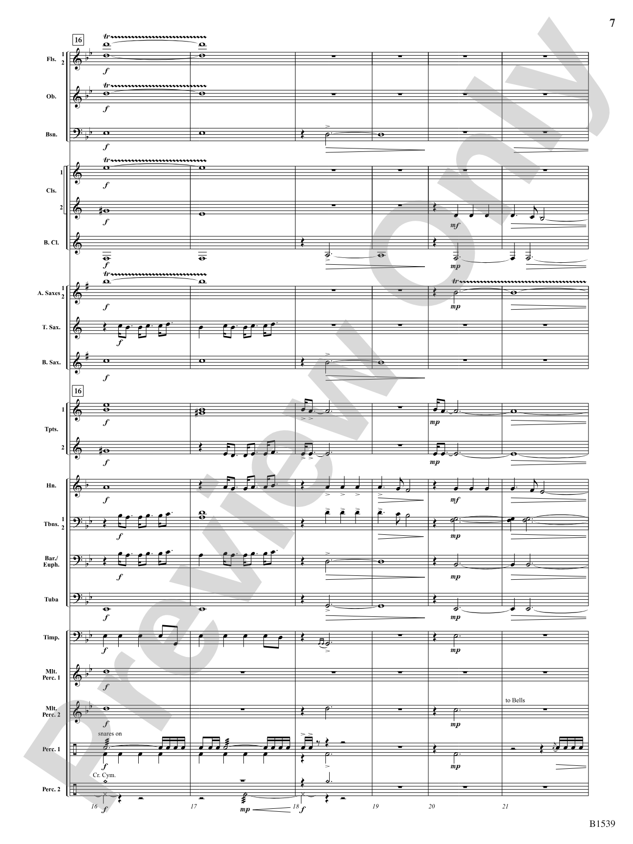A House Divided: Concert Band Conductor Score & Parts