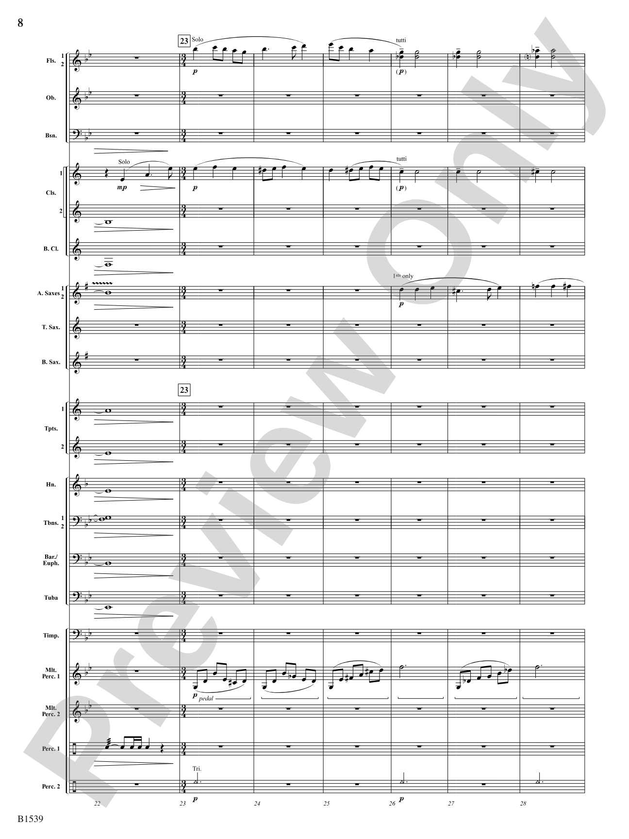 A House Divided: Concert Band Conductor Score & Parts