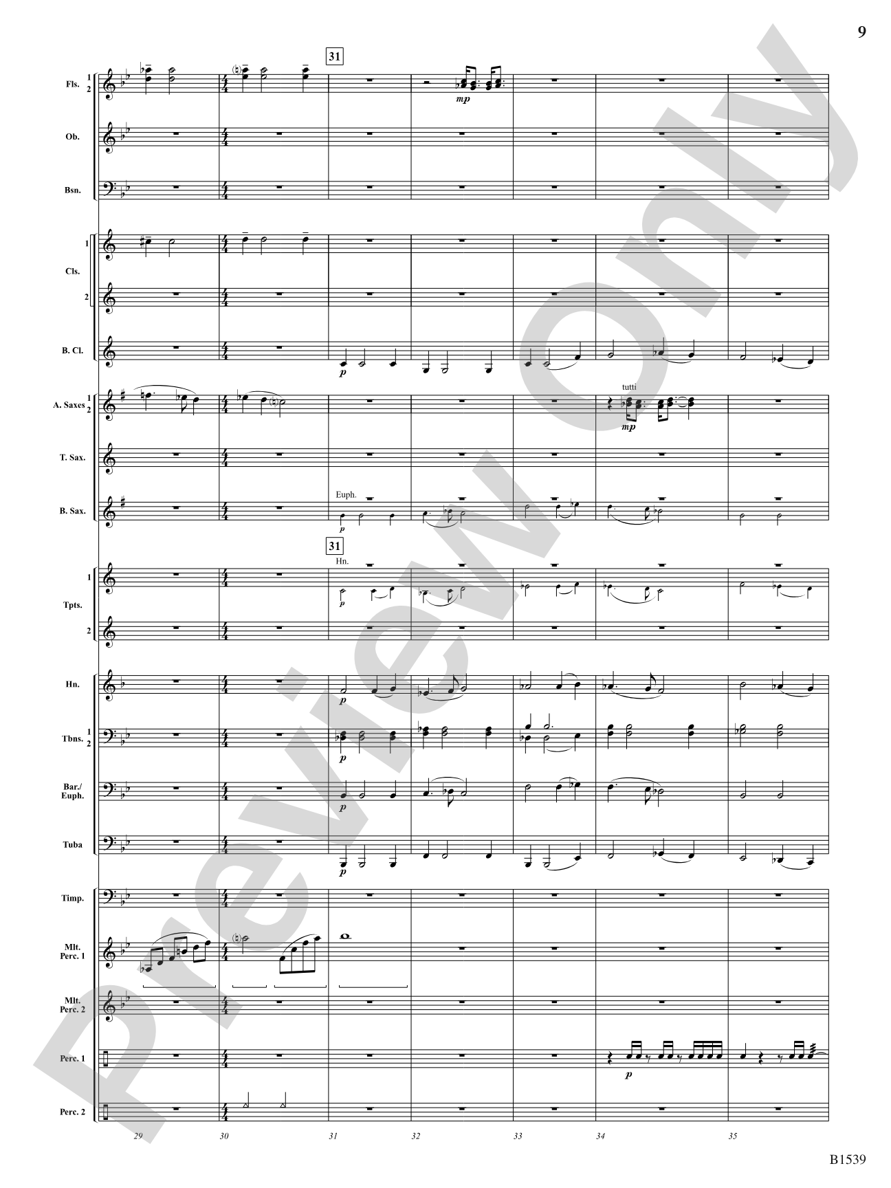 A House Divided: Concert Band Conductor Score & Parts
