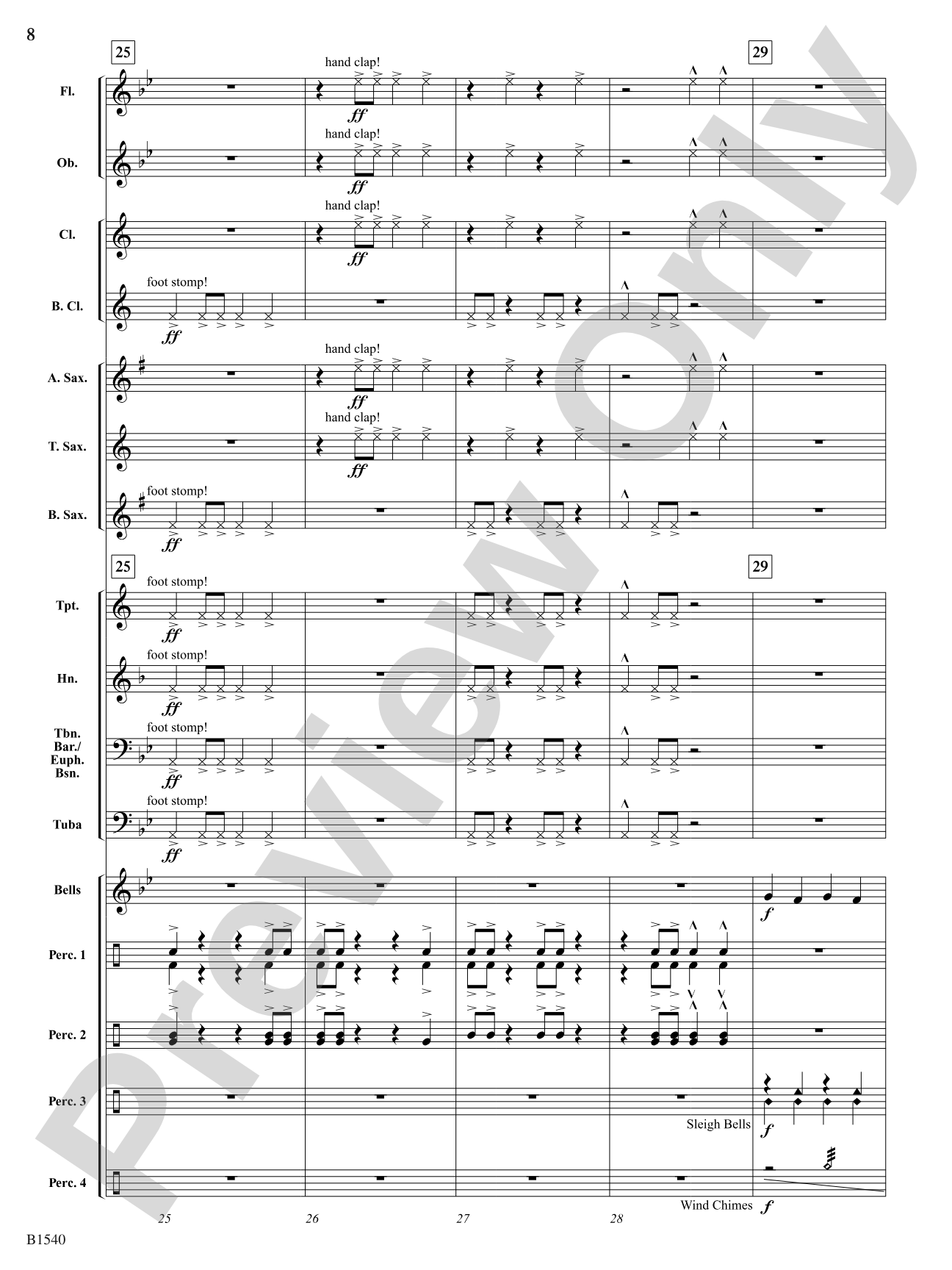 Tambora!: Score