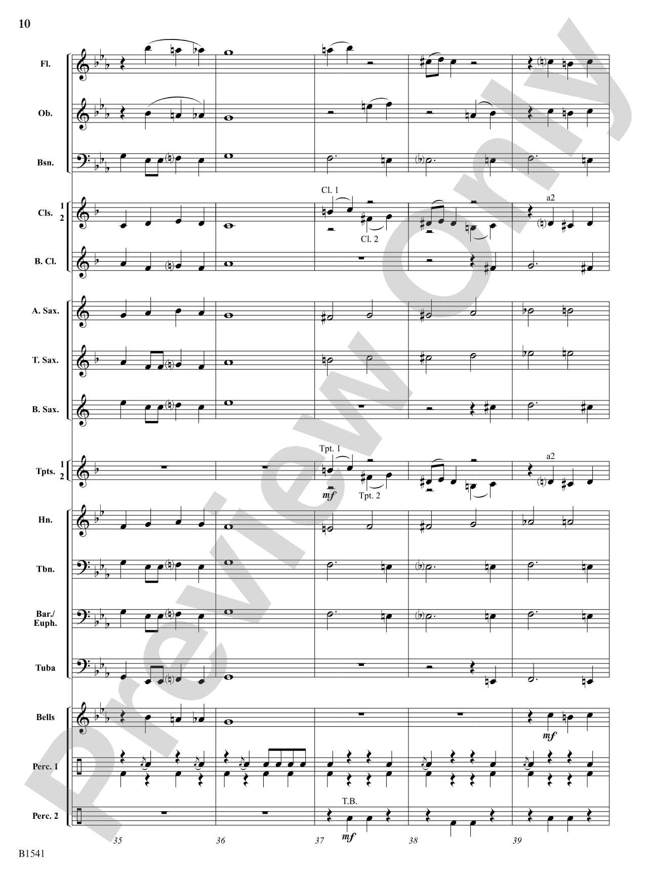 The Wobbly Unicycle: Concert Band Conductor Score & Parts