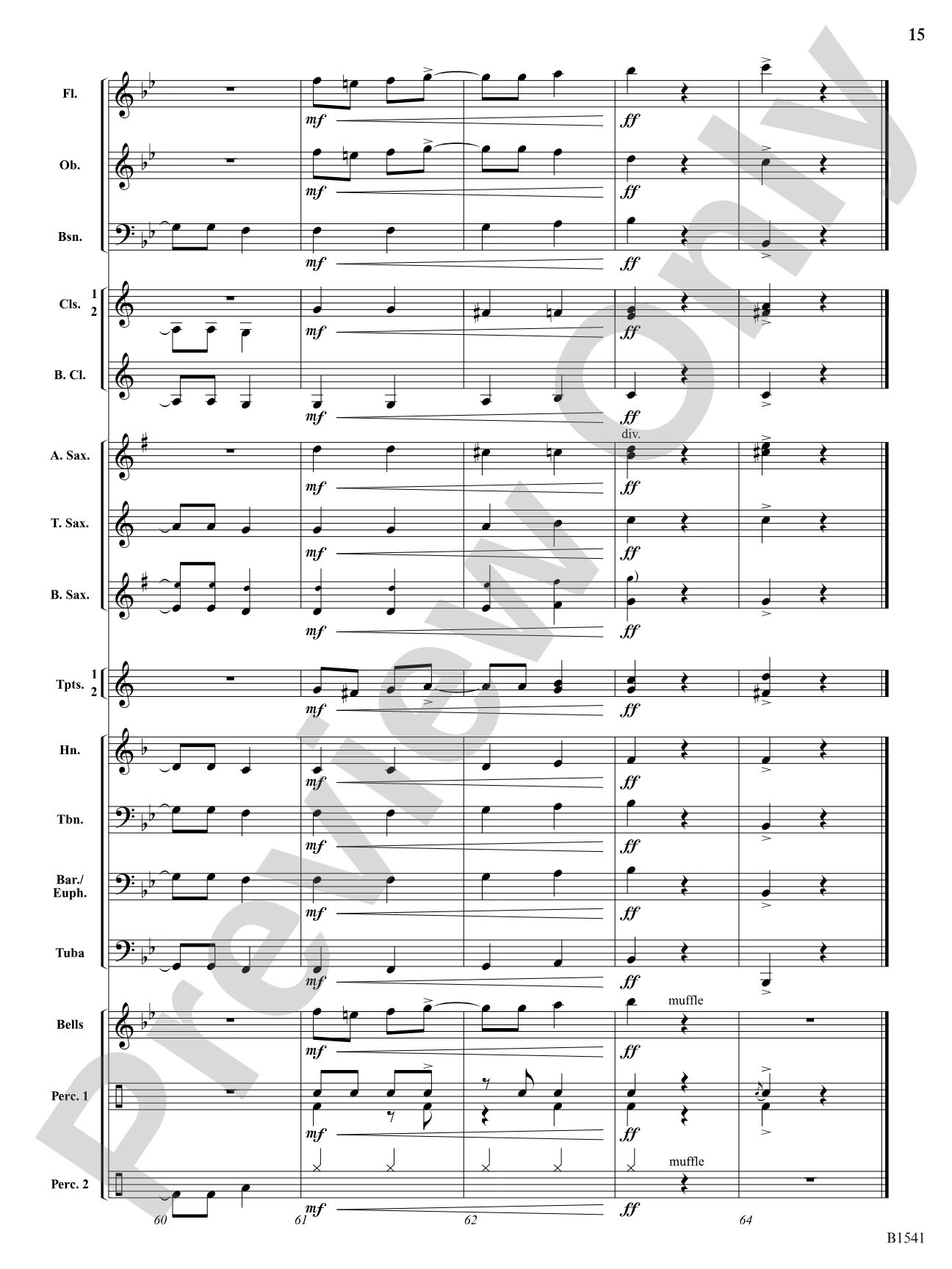 The Wobbly Unicycle: Concert Band Conductor Score & Parts