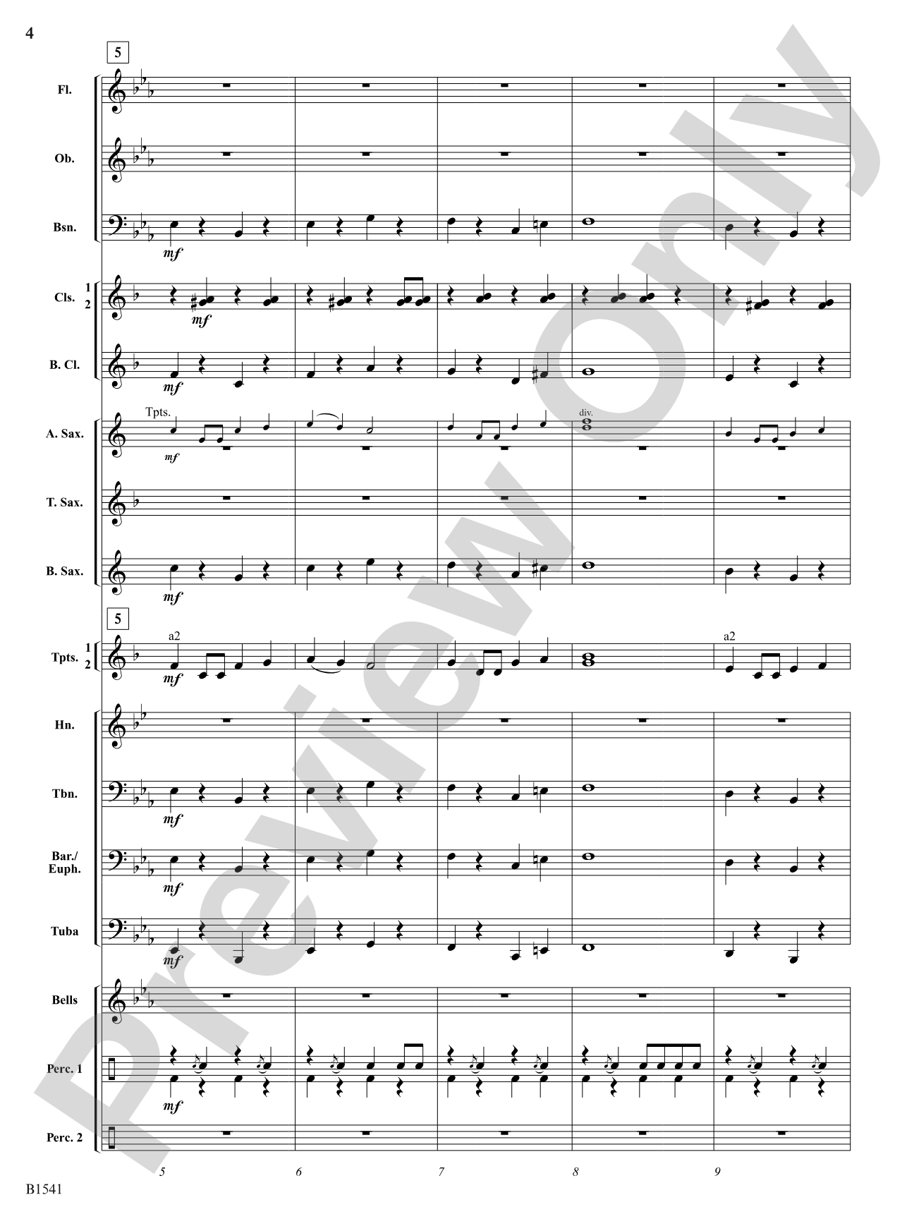 The Wobbly Unicycle: Concert Band Conductor Score & Parts