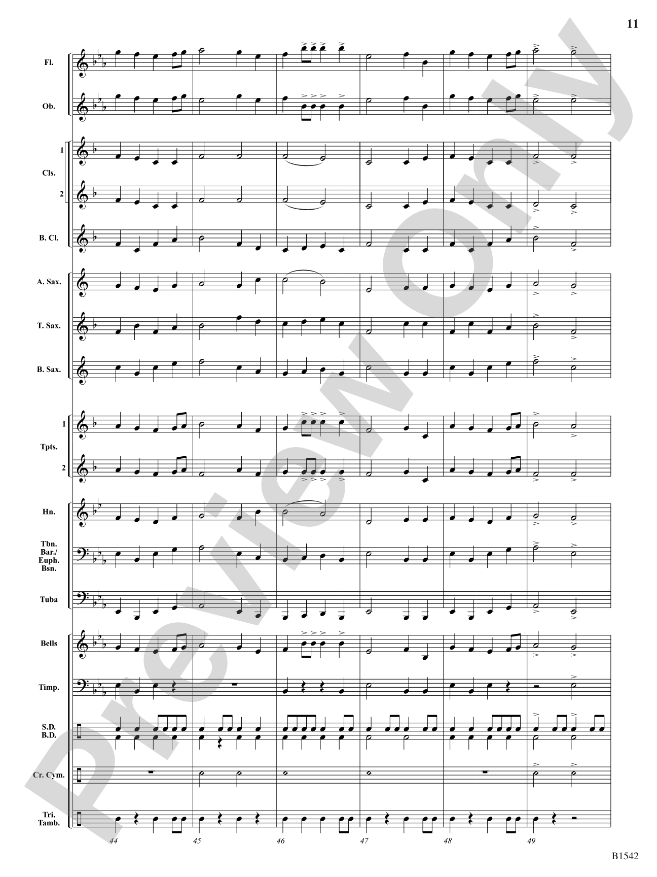 House of Lords: Concert Band Conductor Score & Parts