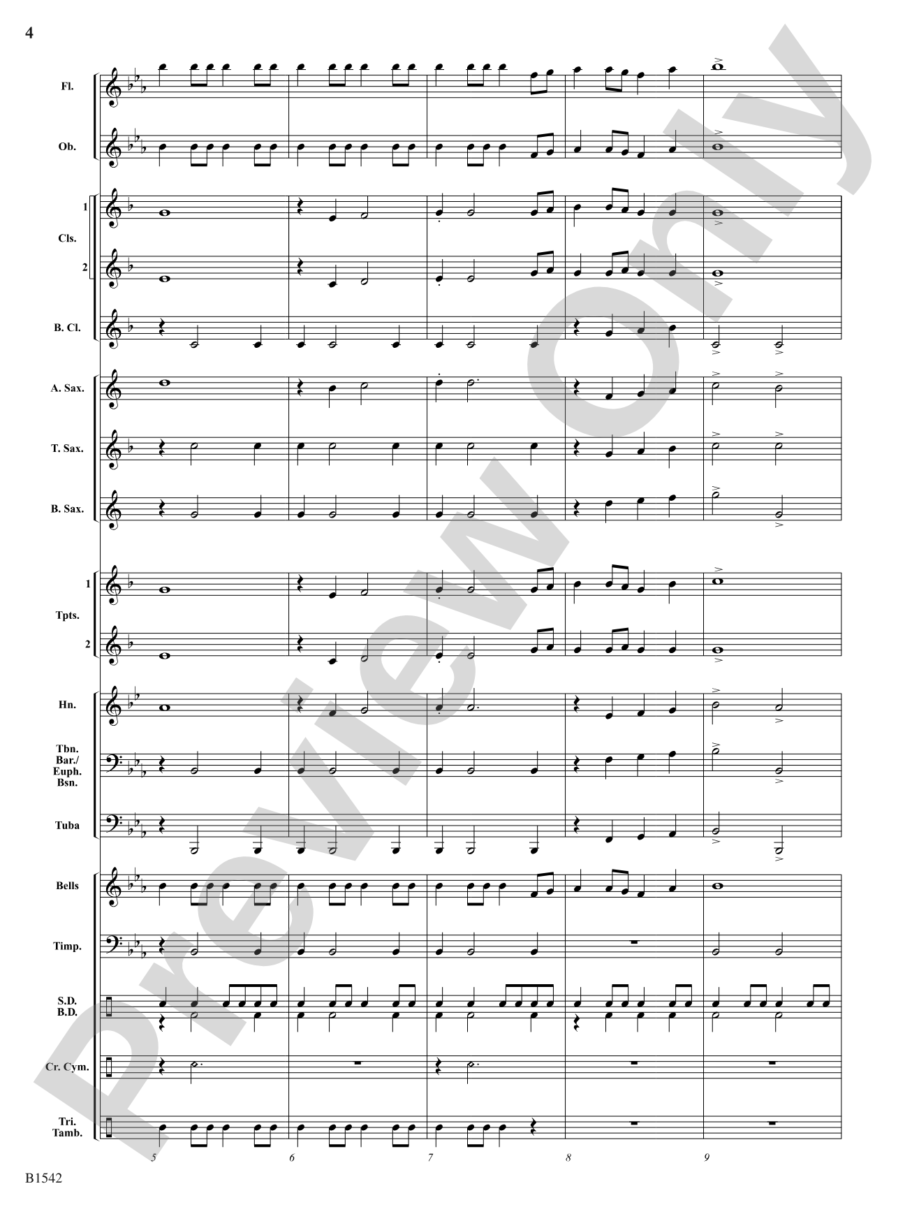 House of Lords: Concert Band Conductor Score & Parts