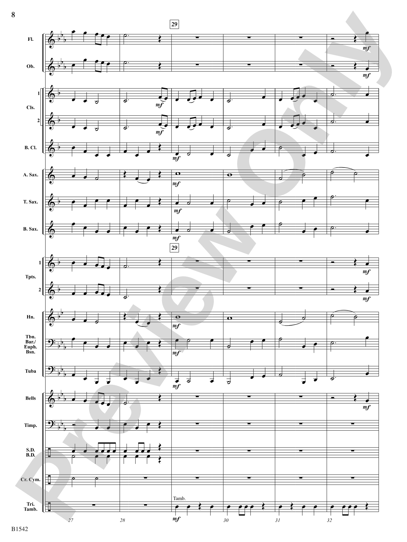 House of Lords: Concert Band Conductor Score & Parts