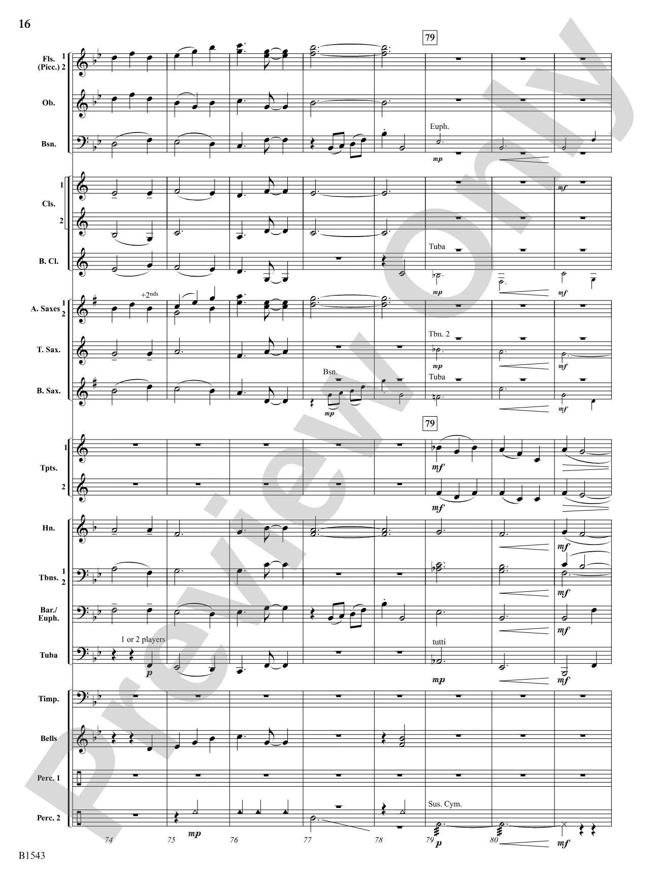 Credo: Concert Band Conductor Score & Parts