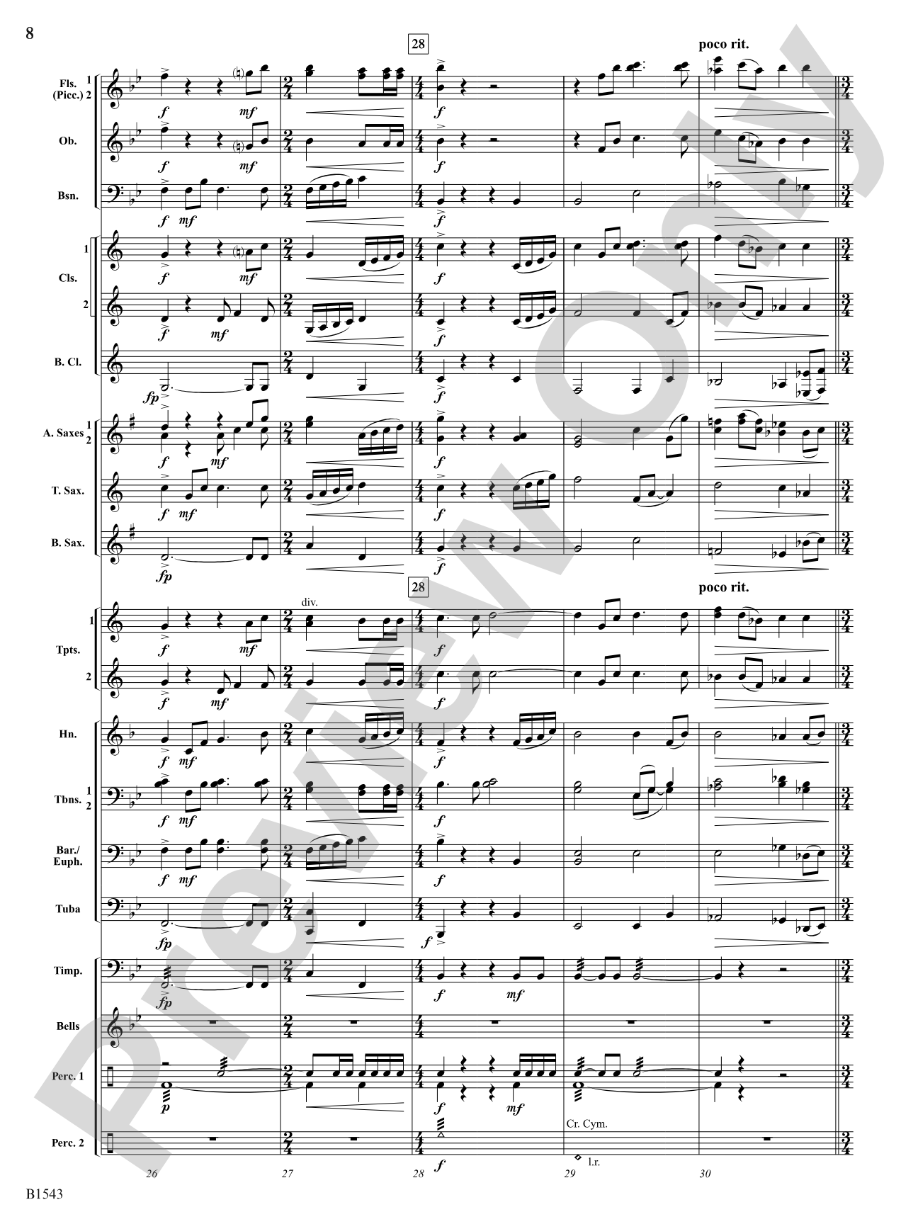 Credo: Concert Band Conductor Score & Parts