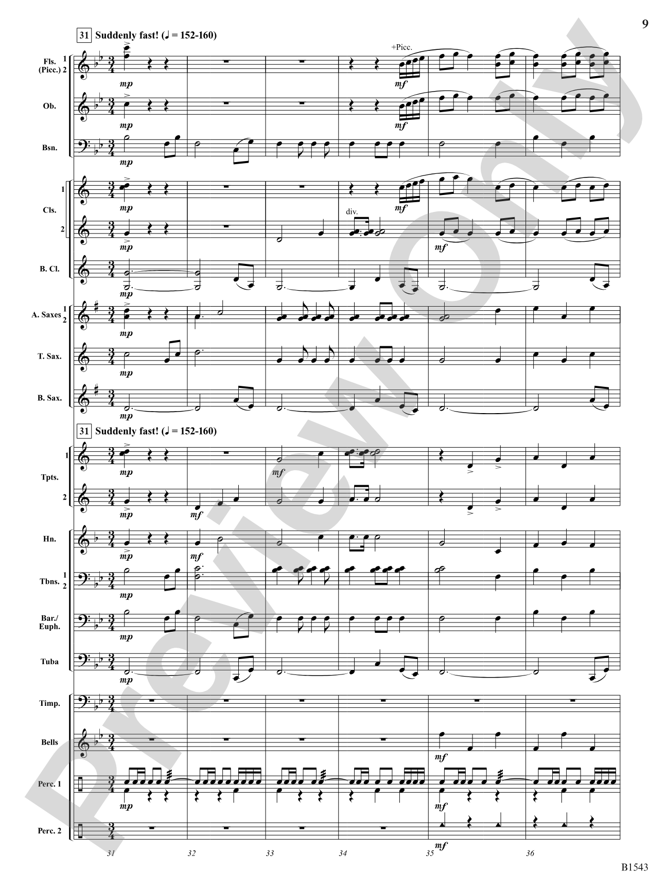 Credo: Concert Band Conductor Score & Parts