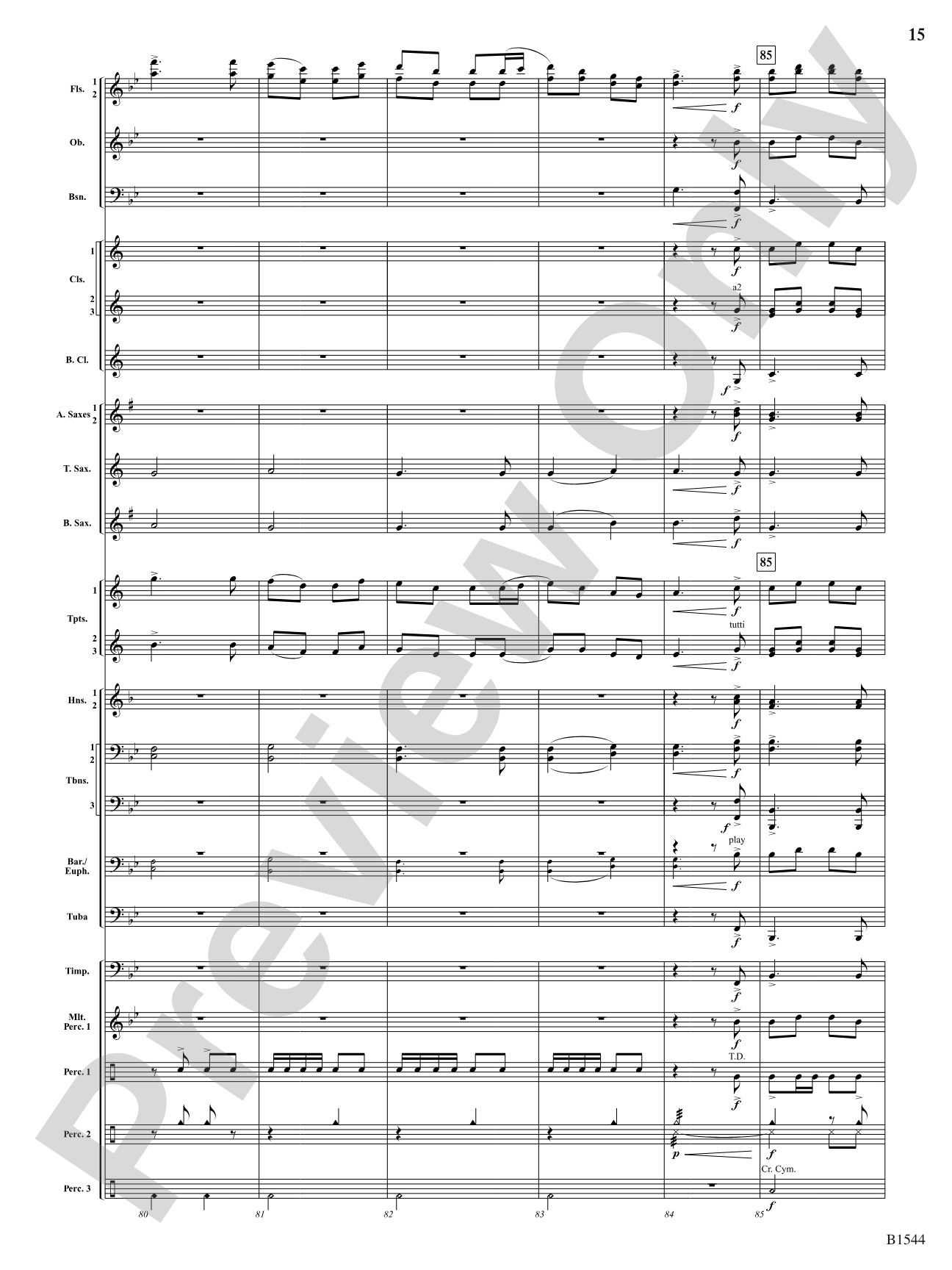 Tudor Sketches: Concert Band Conductor Score & Parts