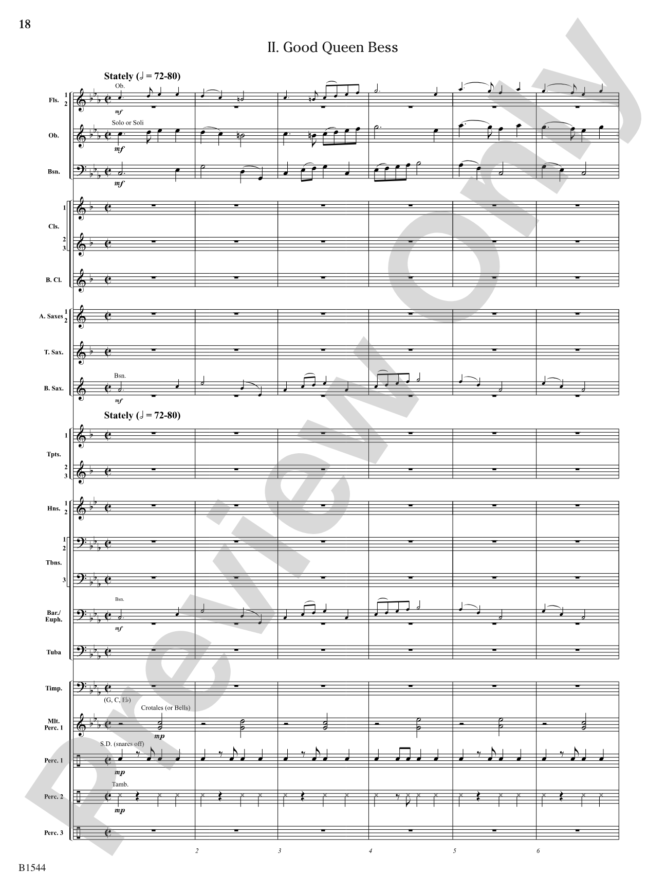Tudor Sketches: Concert Band Conductor Score & Parts
