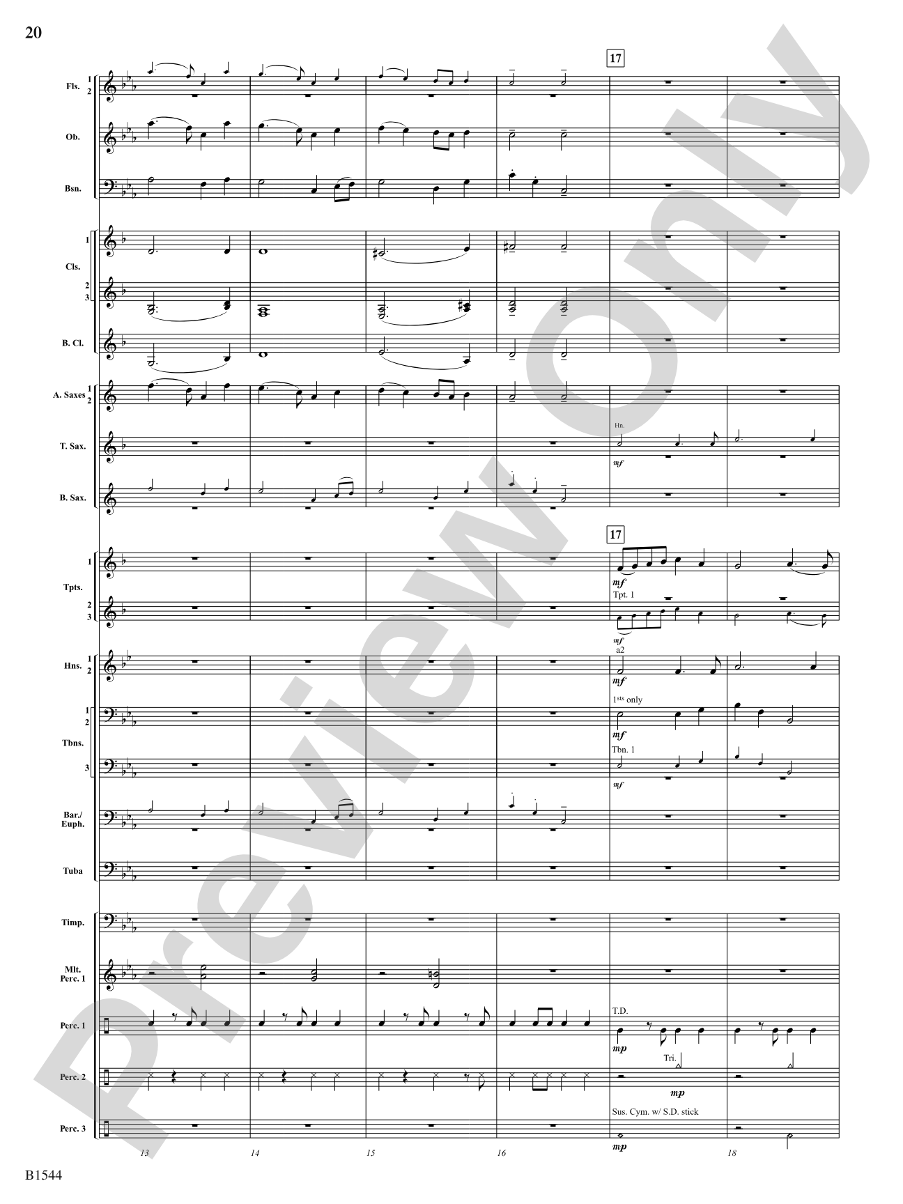 Tudor Sketches: Concert Band Conductor Score & Parts