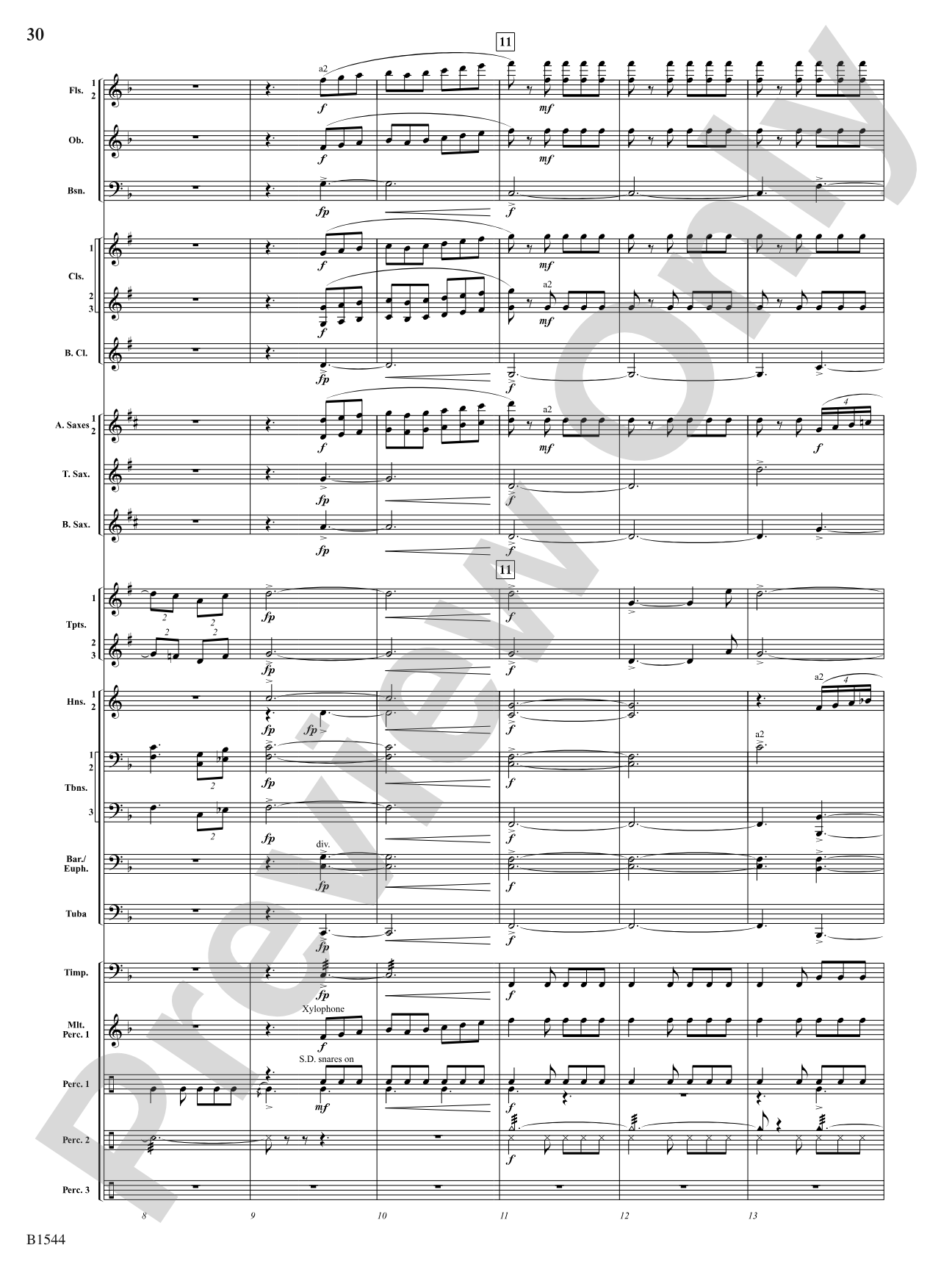 Tudor Sketches: Concert Band Conductor Score & Parts
