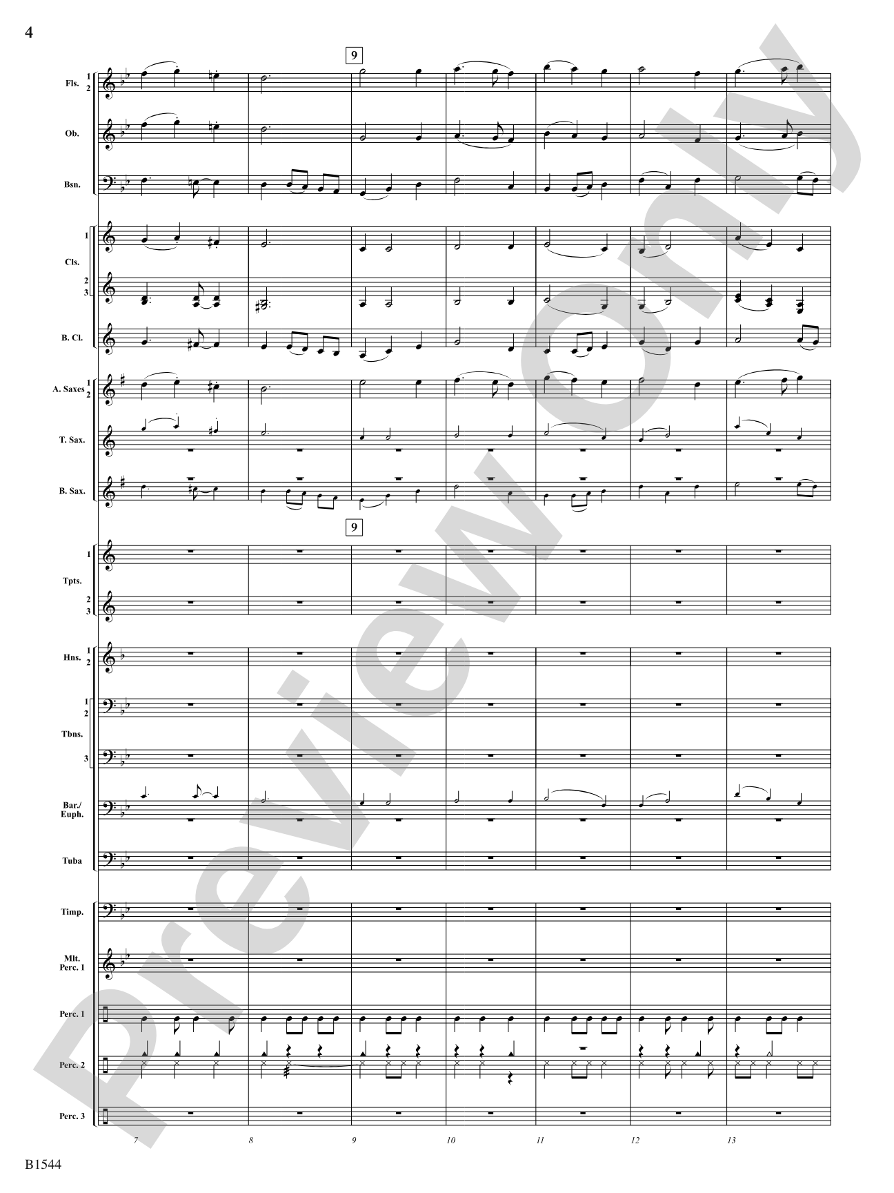 Tudor Sketches: Concert Band Conductor Score & Parts