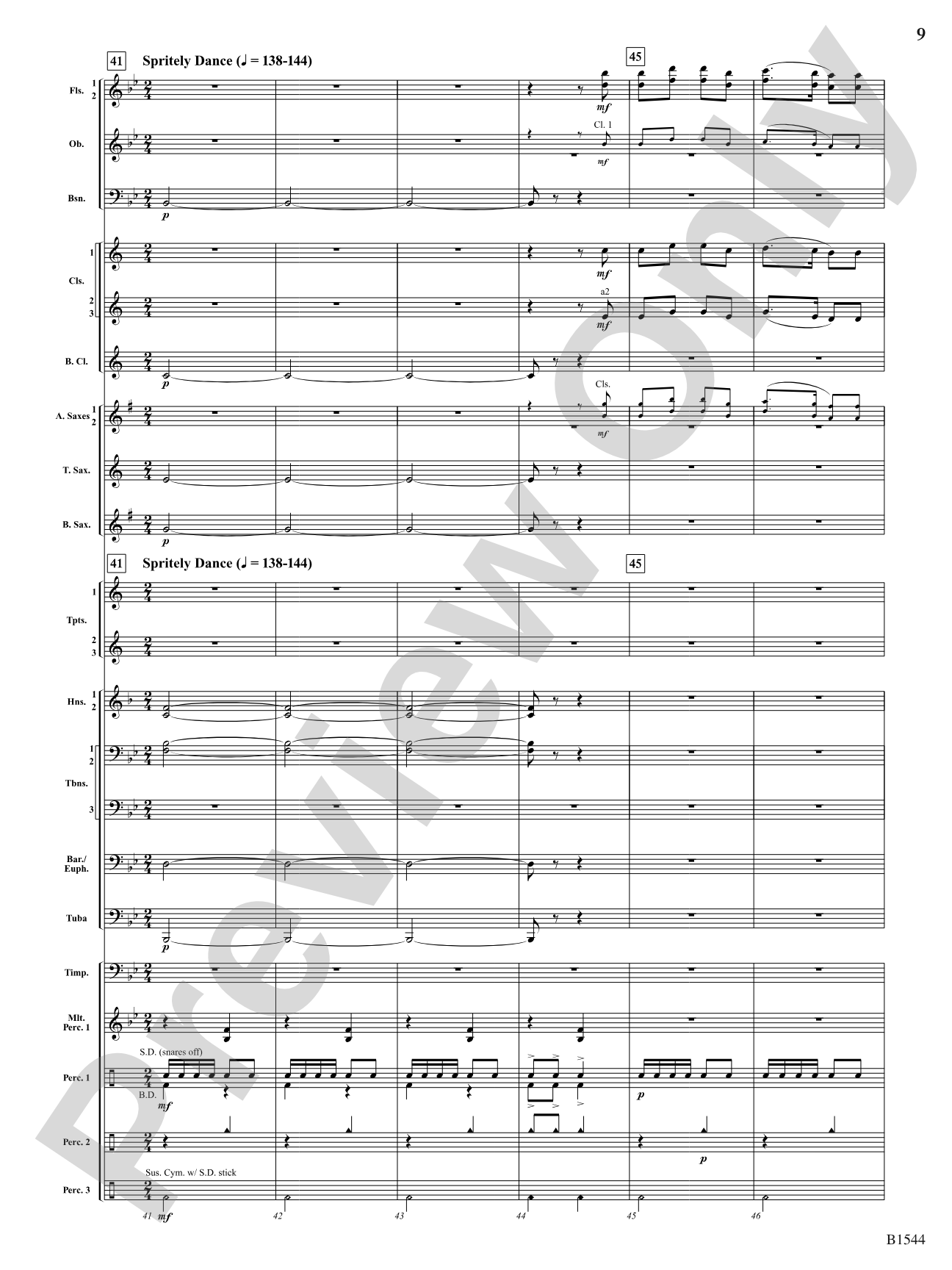 Tudor Sketches: Concert Band Conductor Score & Parts