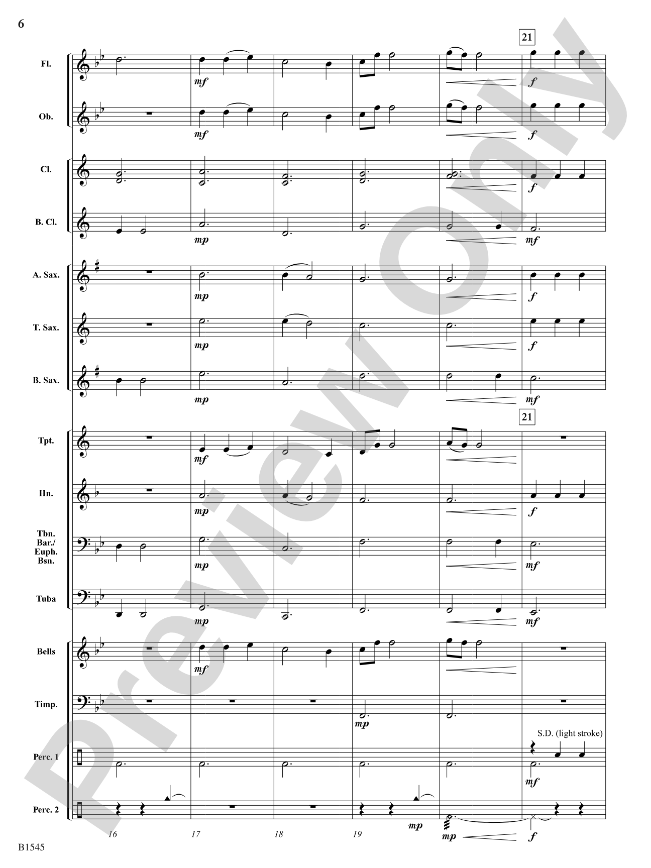 Lullaby for Winds: Concert Band Conductor Score & Parts