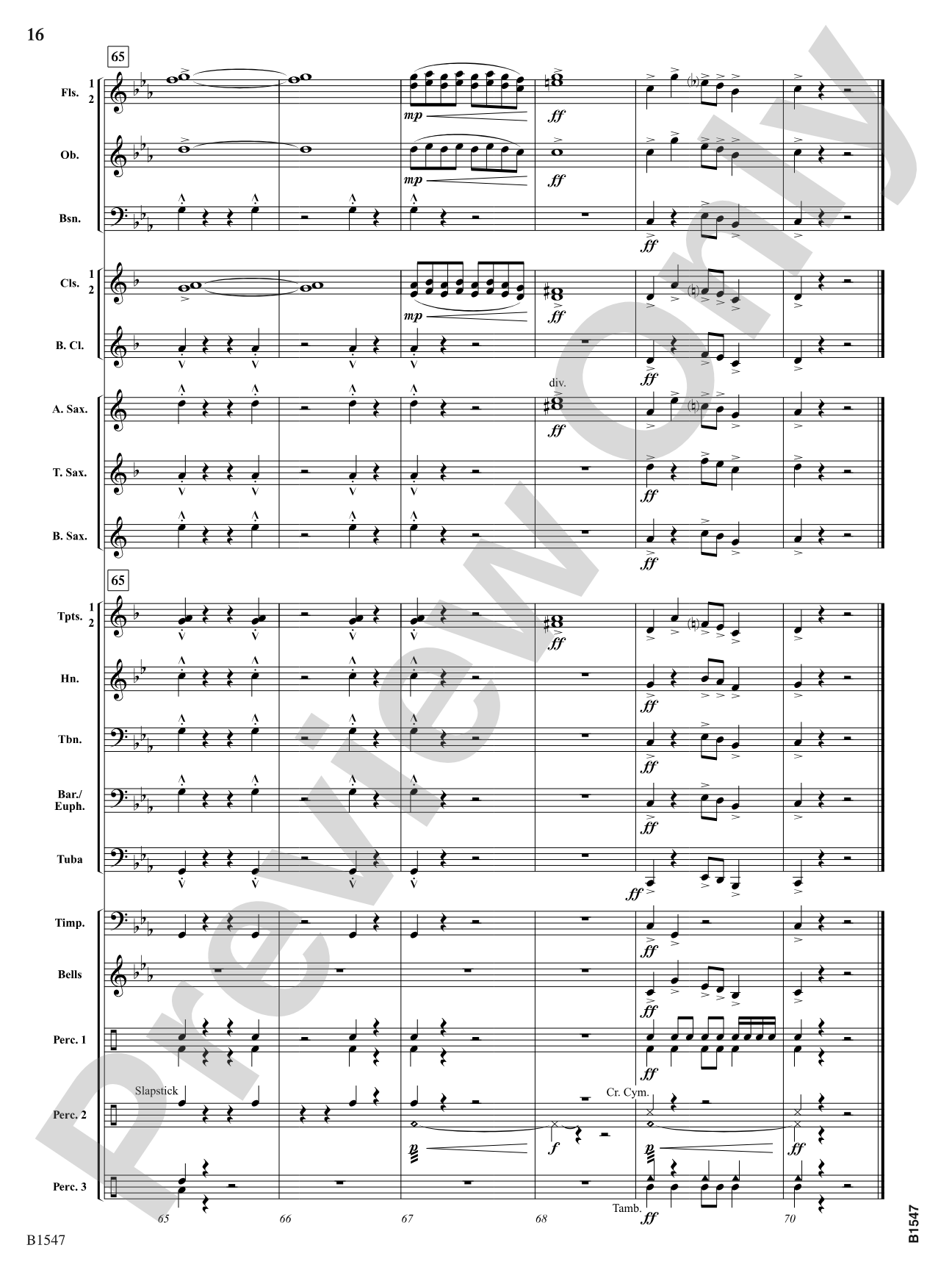 Hounds of Baskervilles: Concert Band Conductor Score & Parts