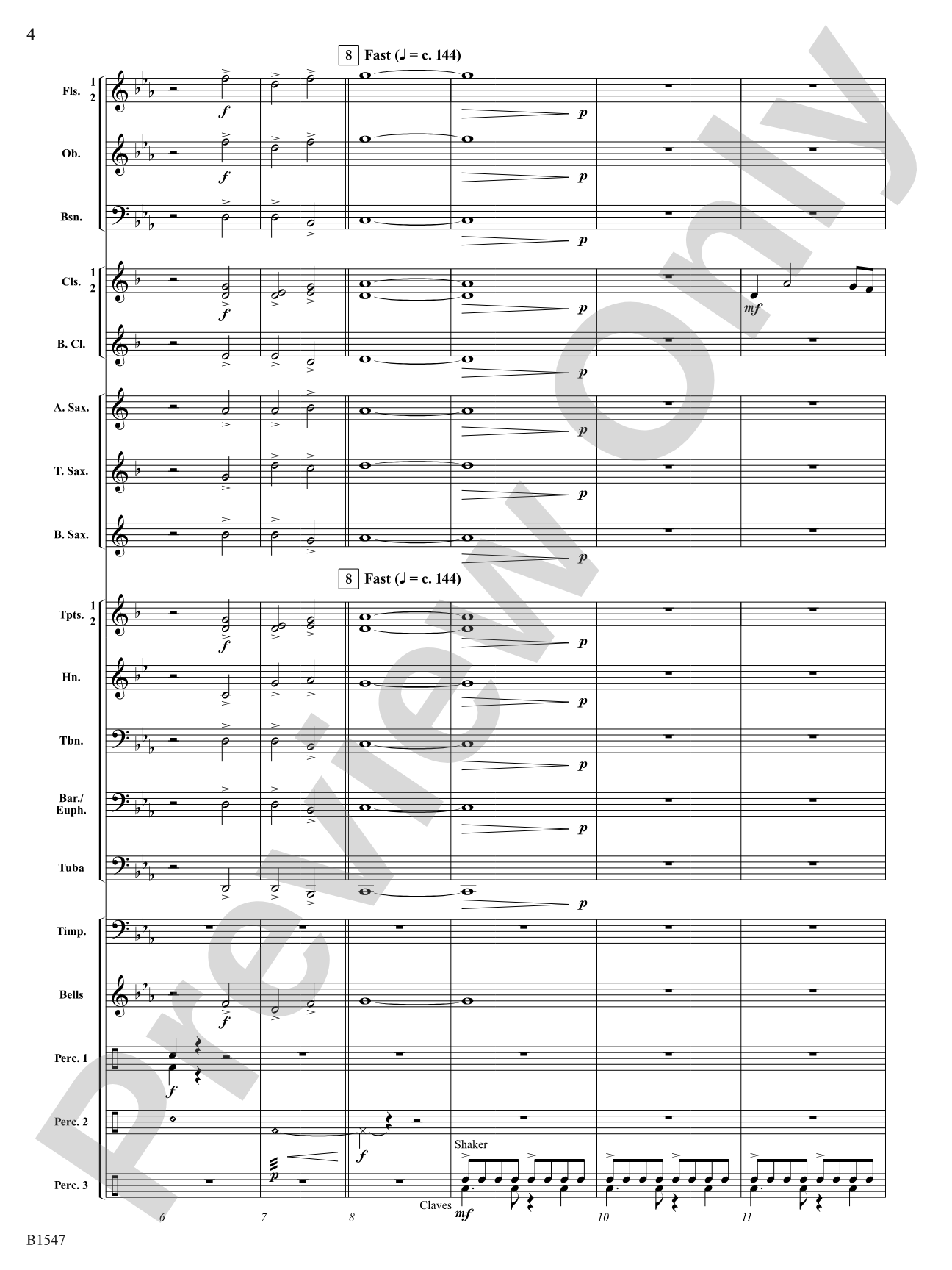 Hounds of Baskervilles: Concert Band Conductor Score & Parts