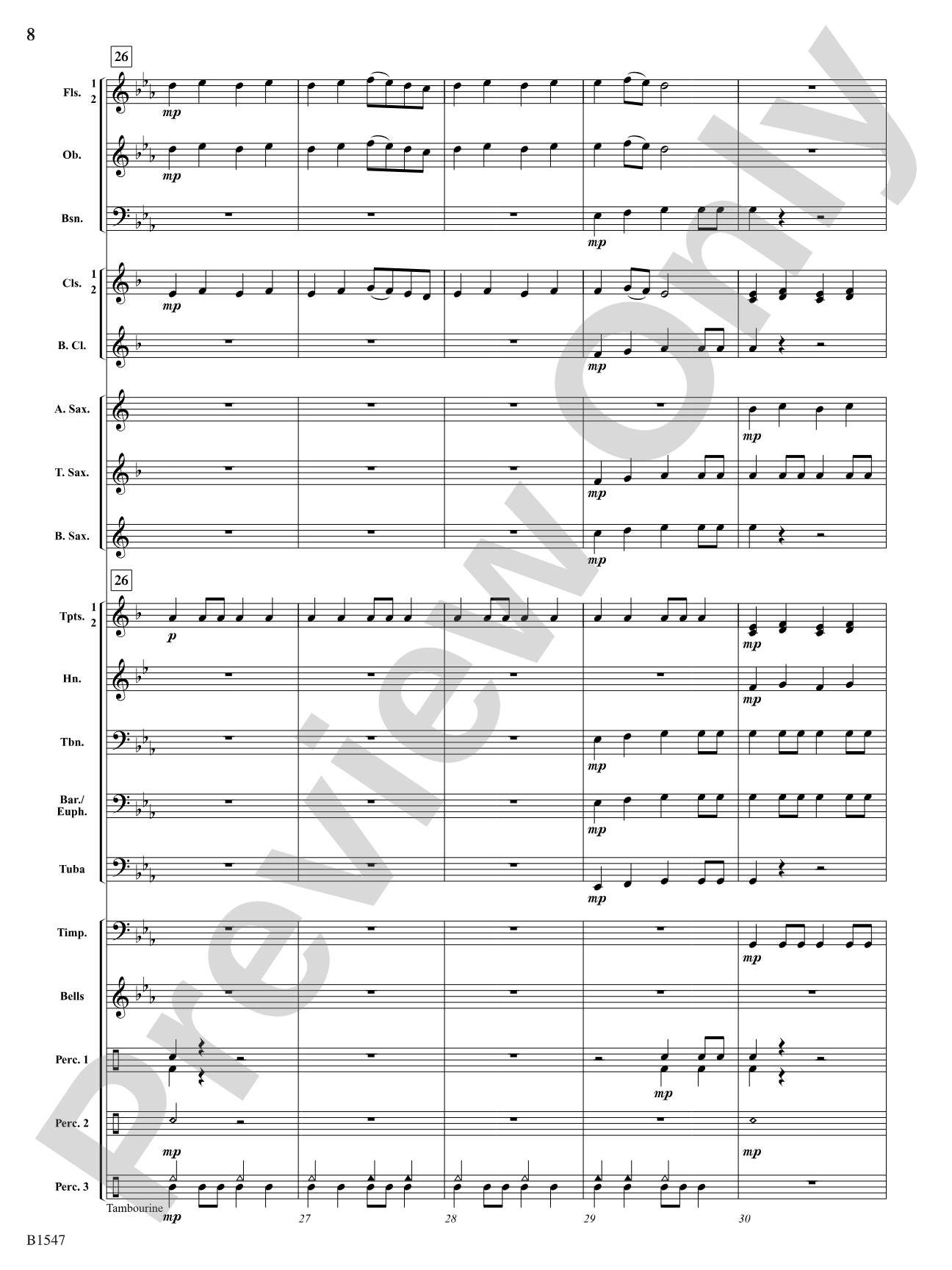 Hounds of Baskervilles: Concert Band Conductor Score & Parts