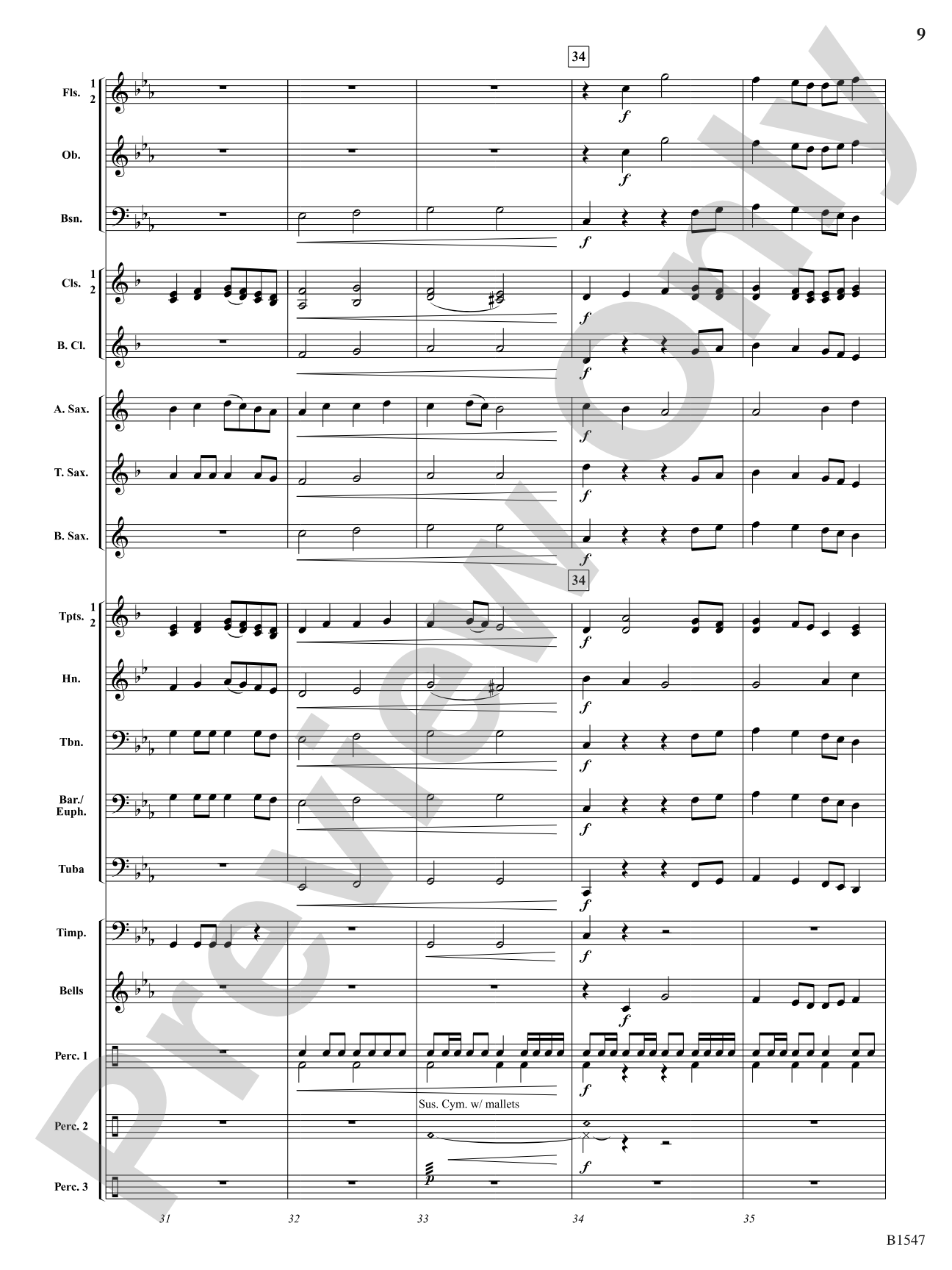 Hounds of Baskervilles: Concert Band Conductor Score & Parts